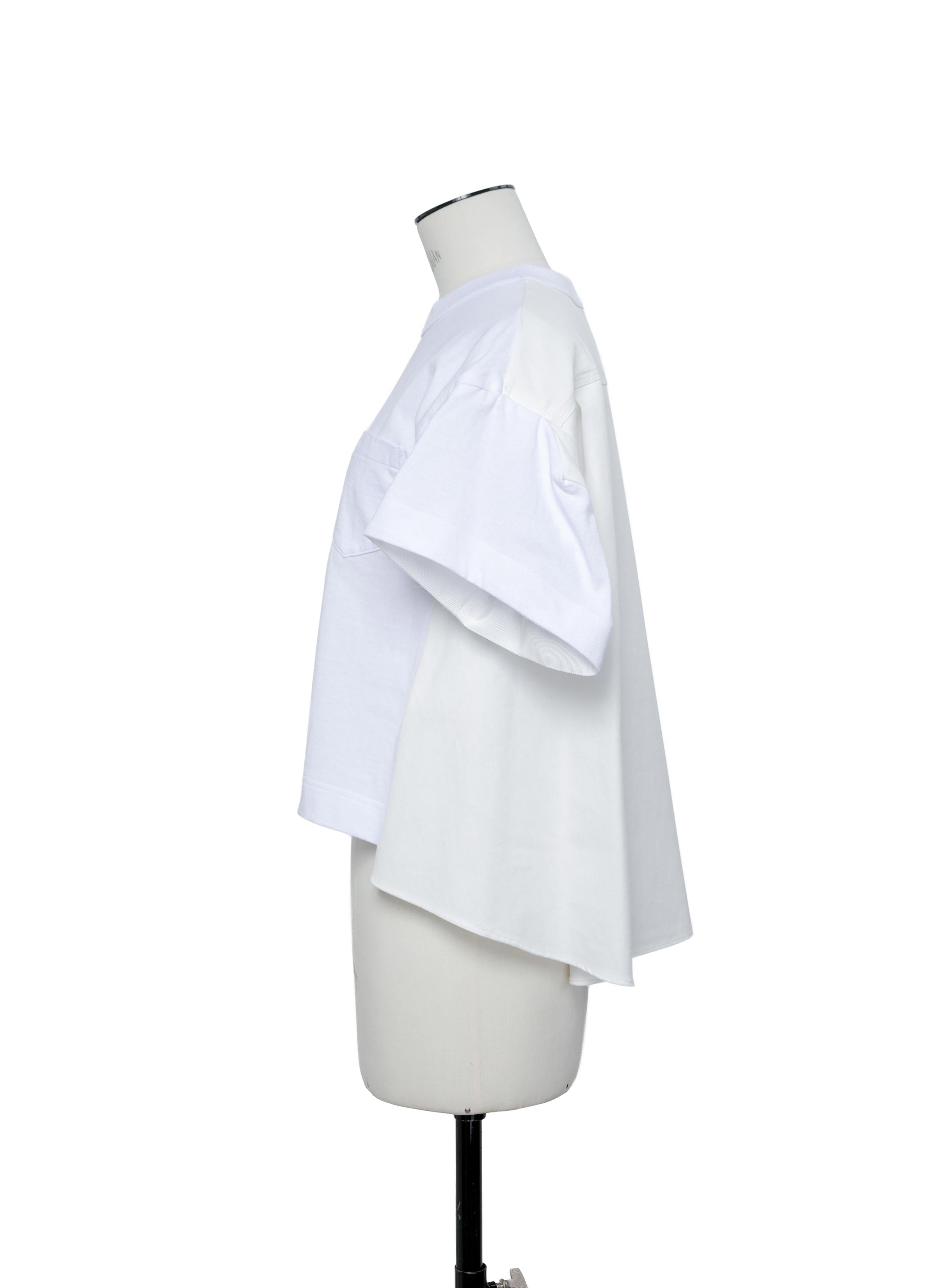 Light Weight Denim x Cotton Jersey T-Shirt