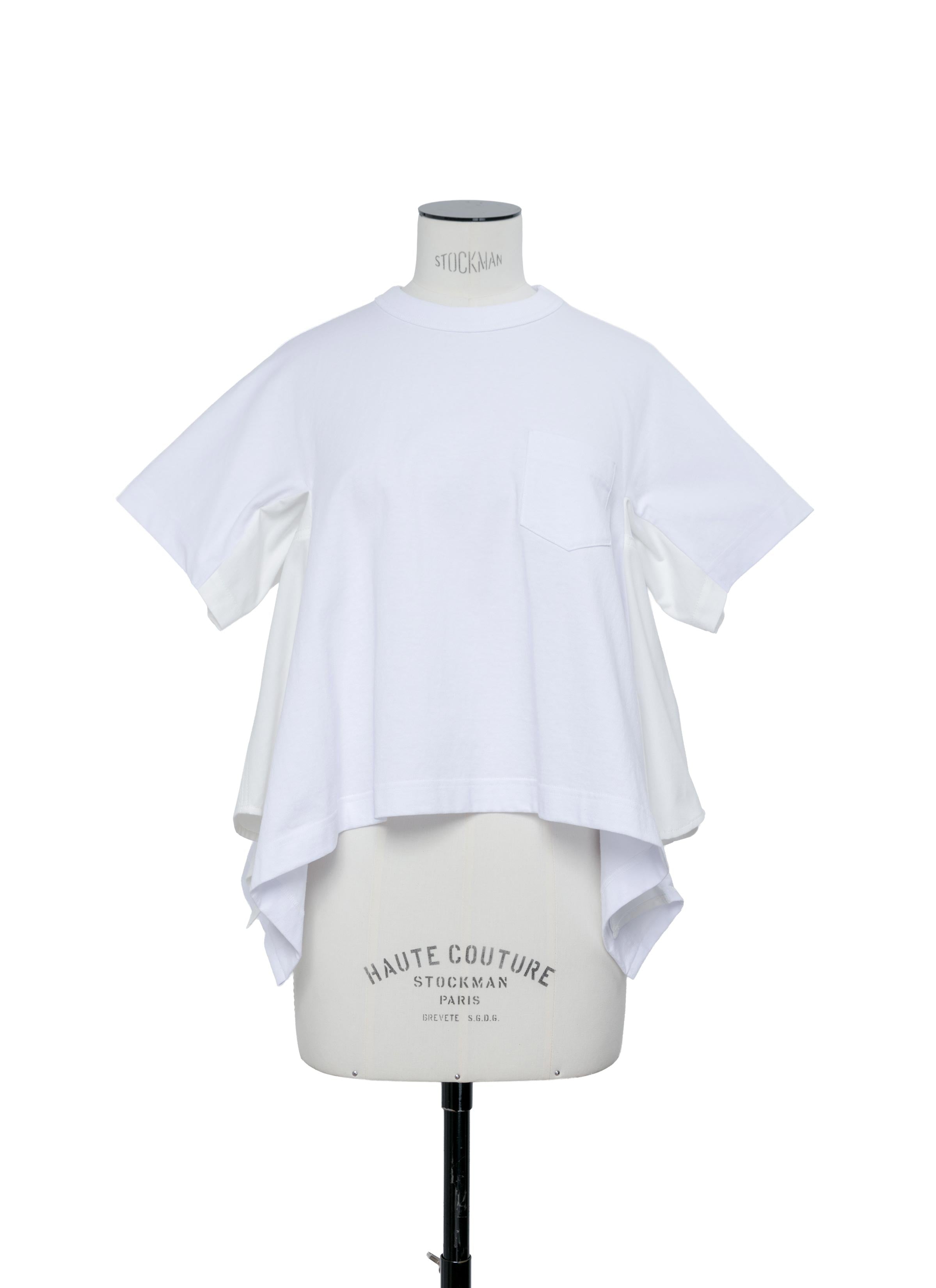 Light Weight Denim x Cotton Jersey T-Shirt