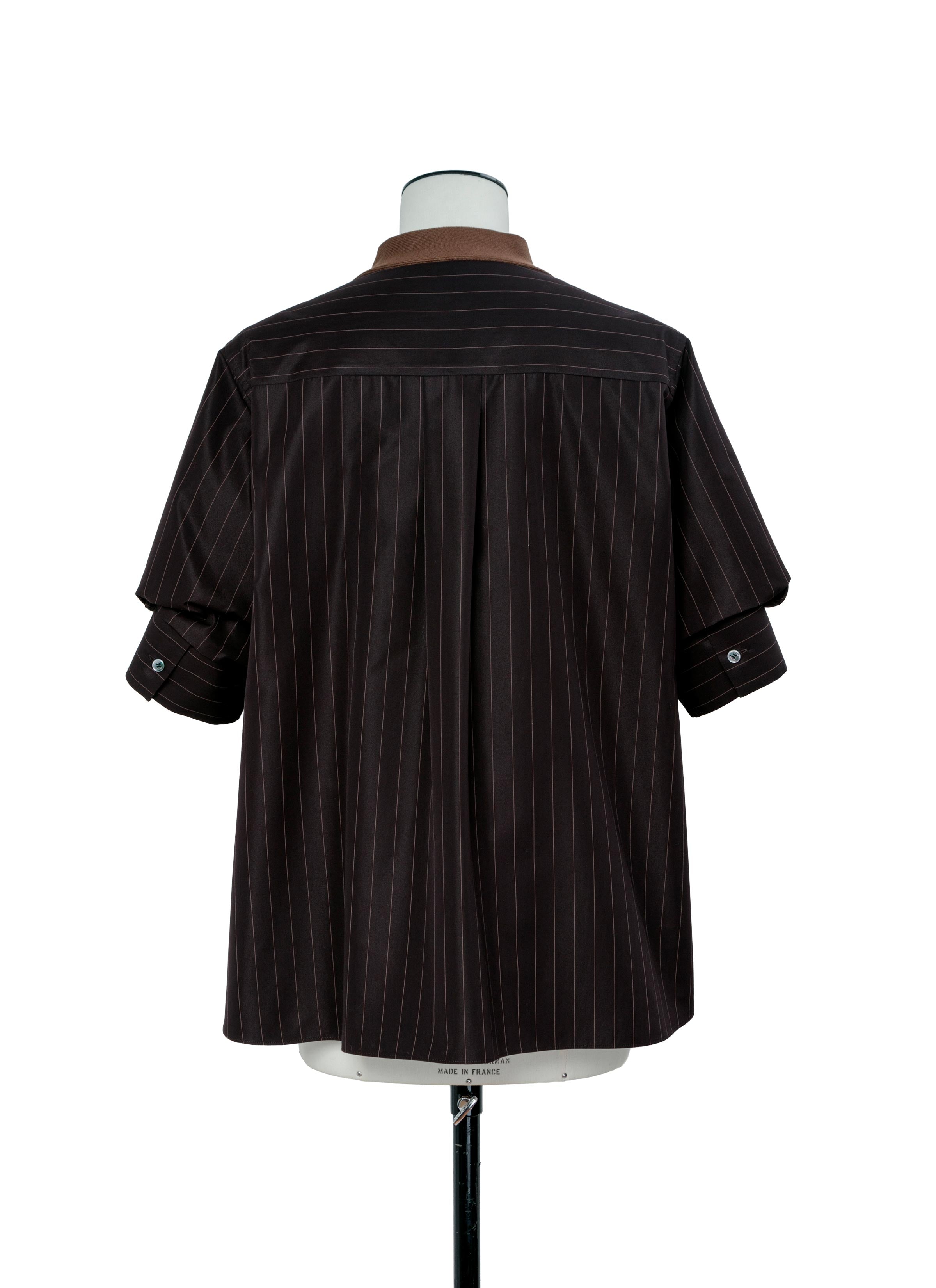 Chalk Stripe x Cotton Knit Cardigan