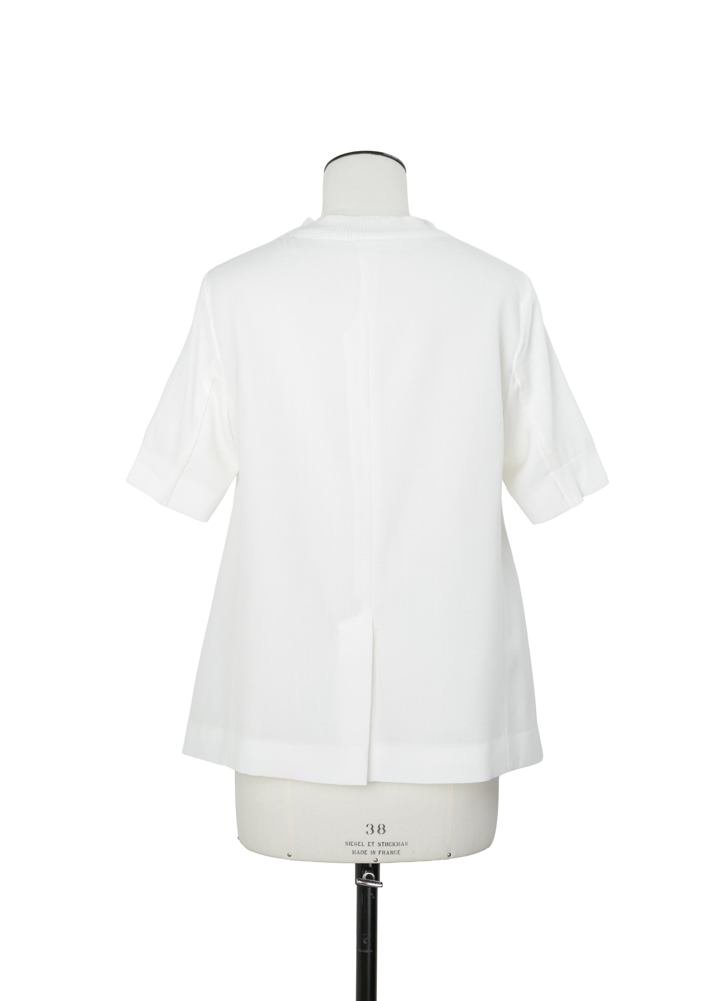 Wool Suiting x Cotton Knit Pullover