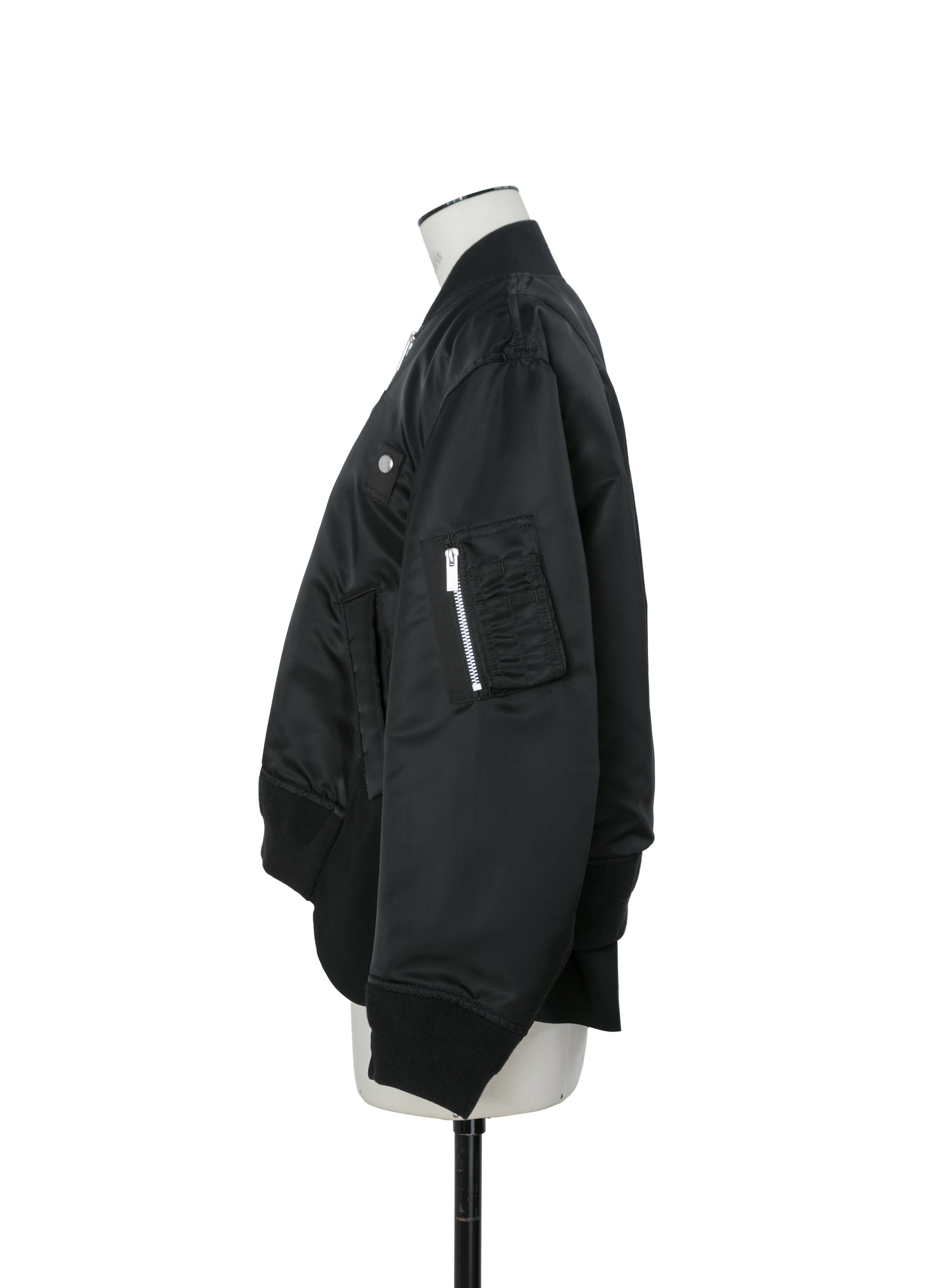 Nylon Twill x Wool Suiting Blouson