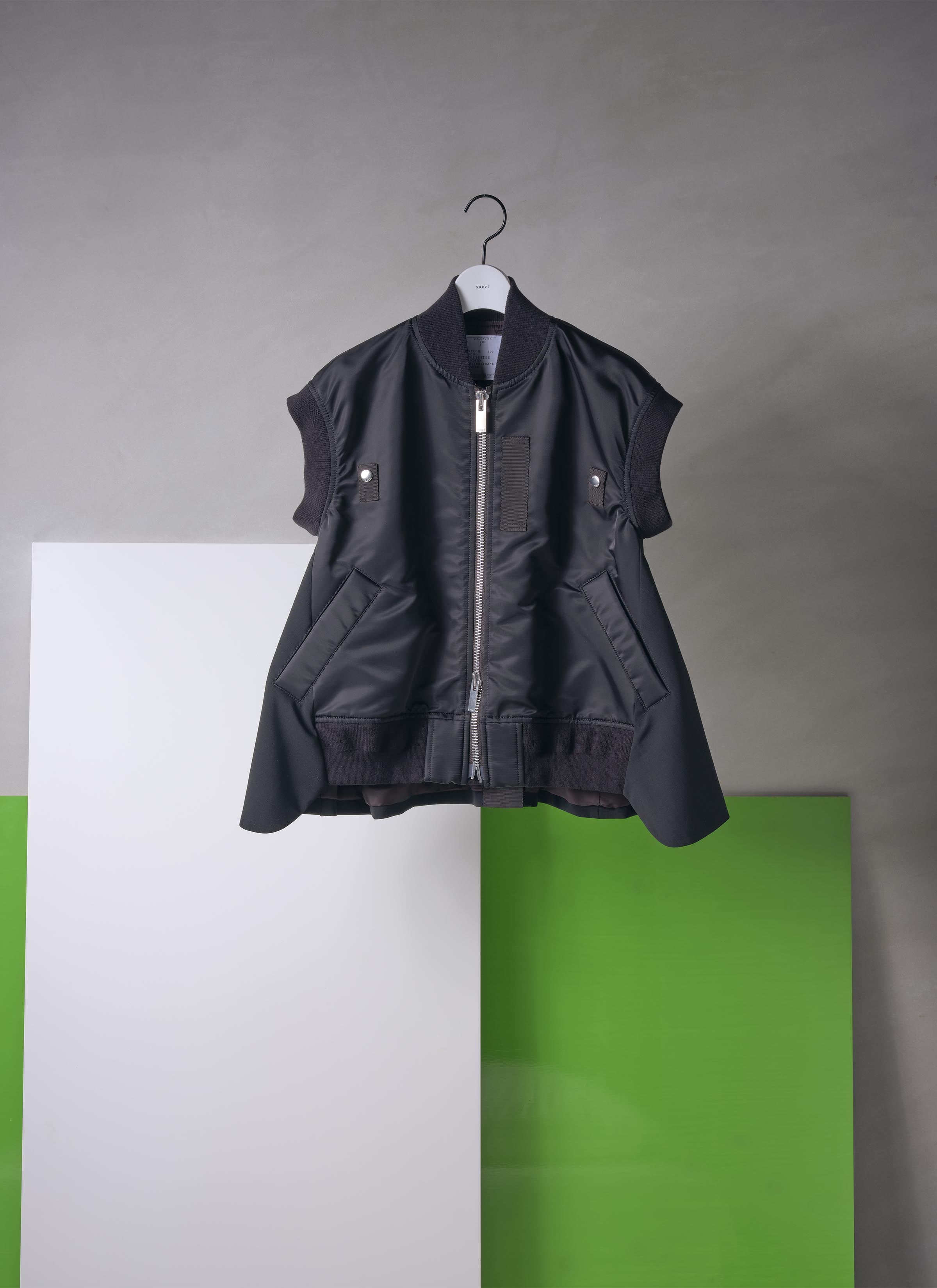 Nylon Twill x Wool Suiting Vest