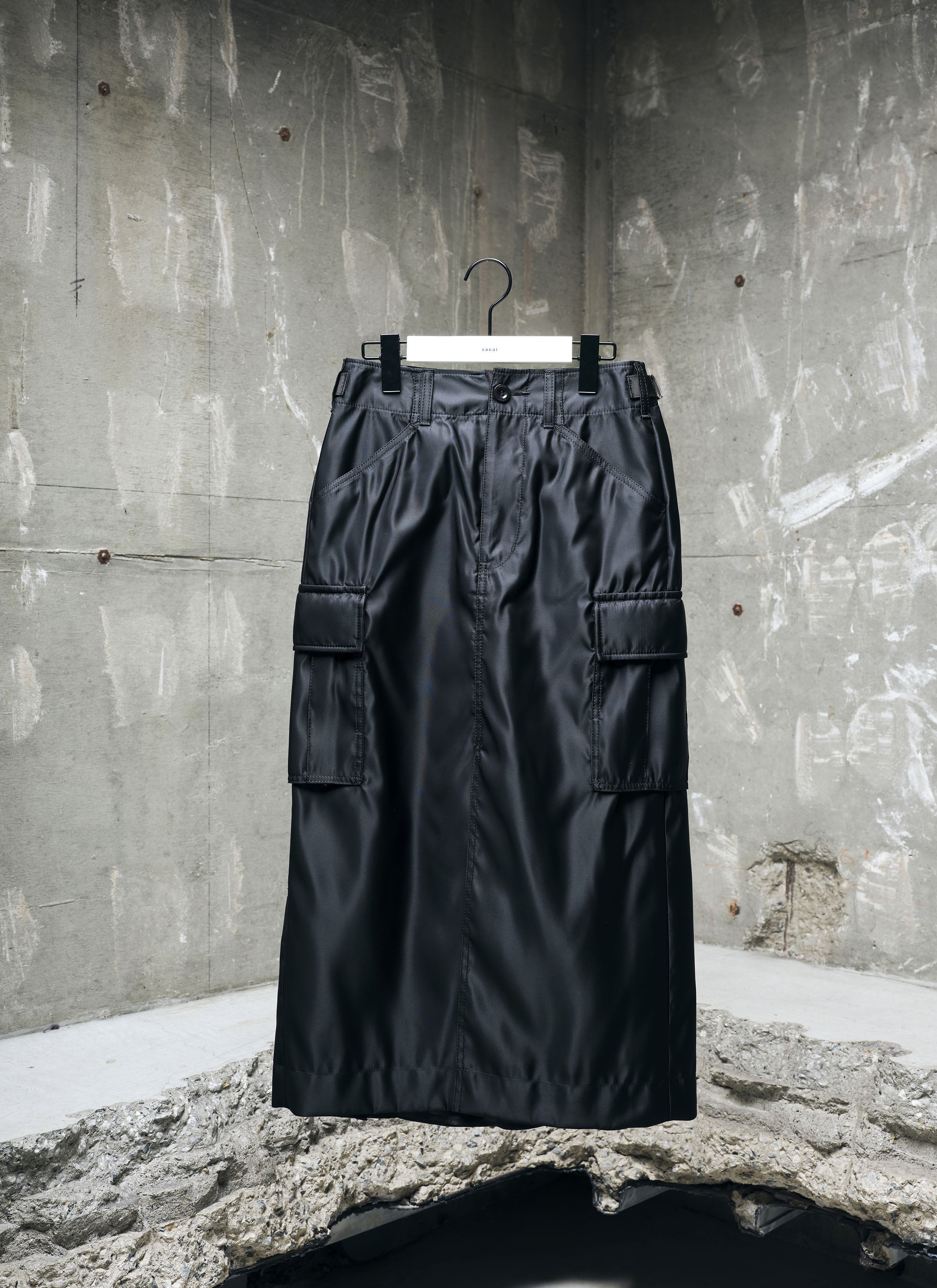 Nylon Twill Skirt