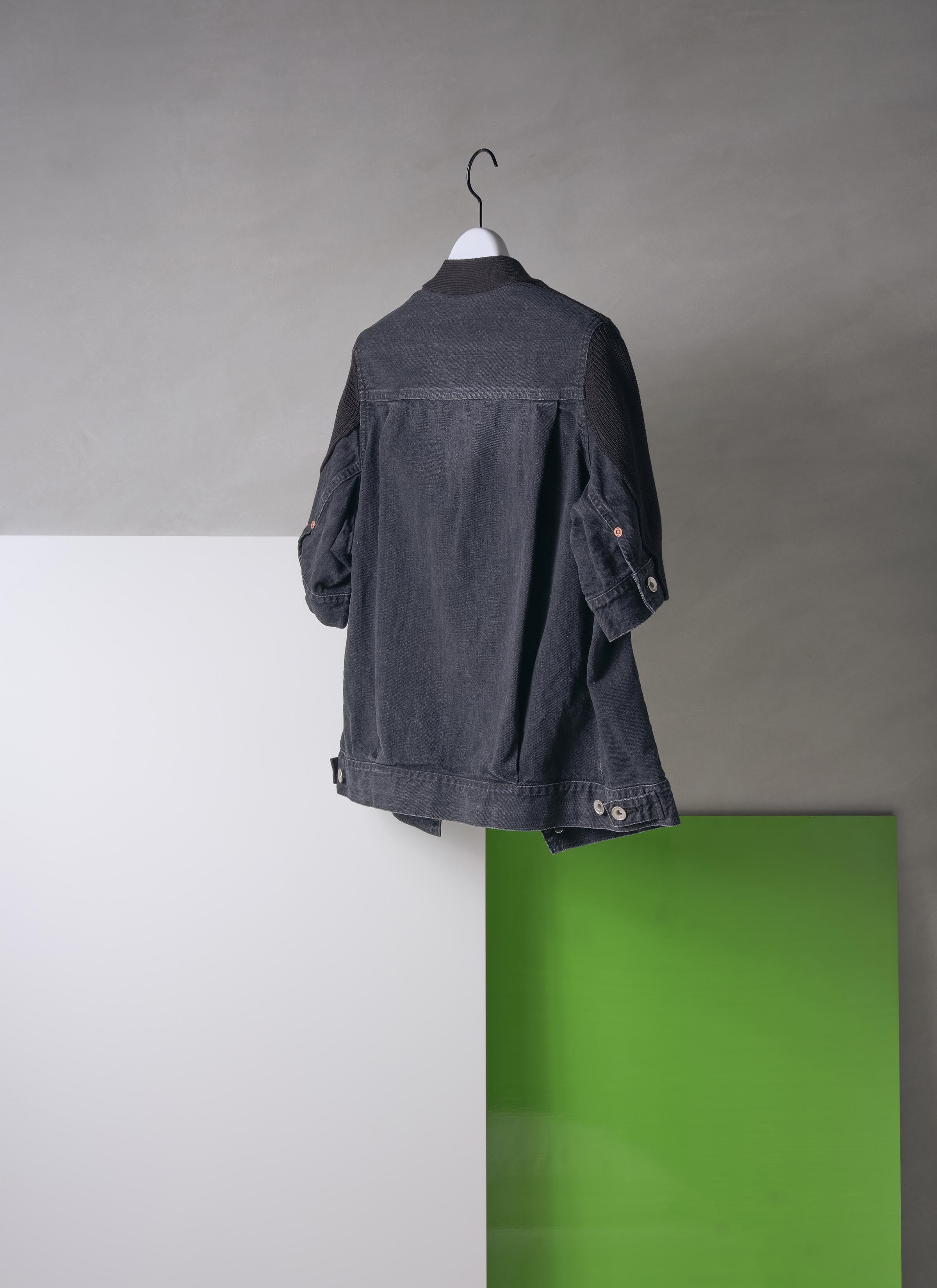 Denim x Knit Cardigan