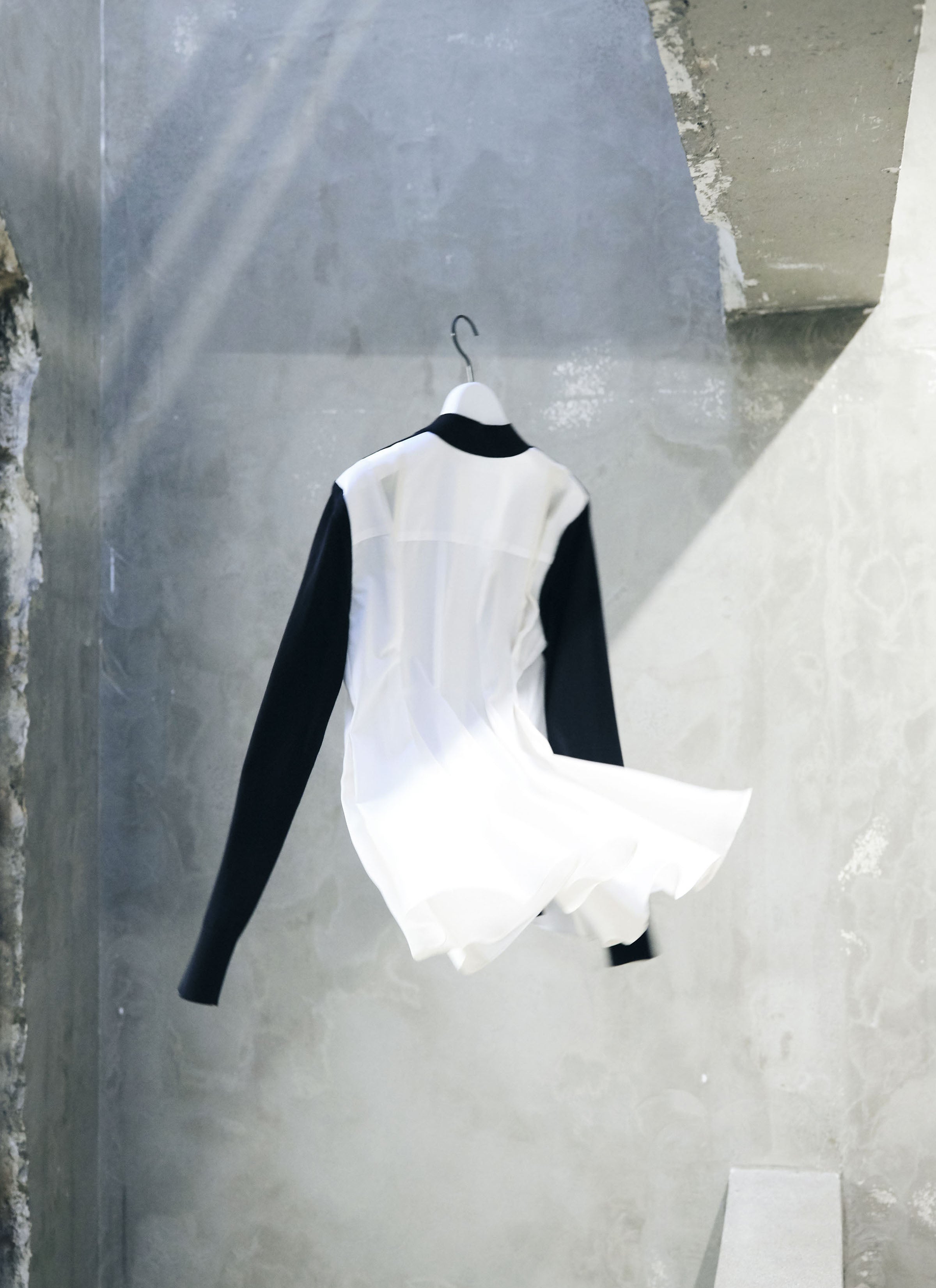 Poplin x Cotton Knit Cardigan