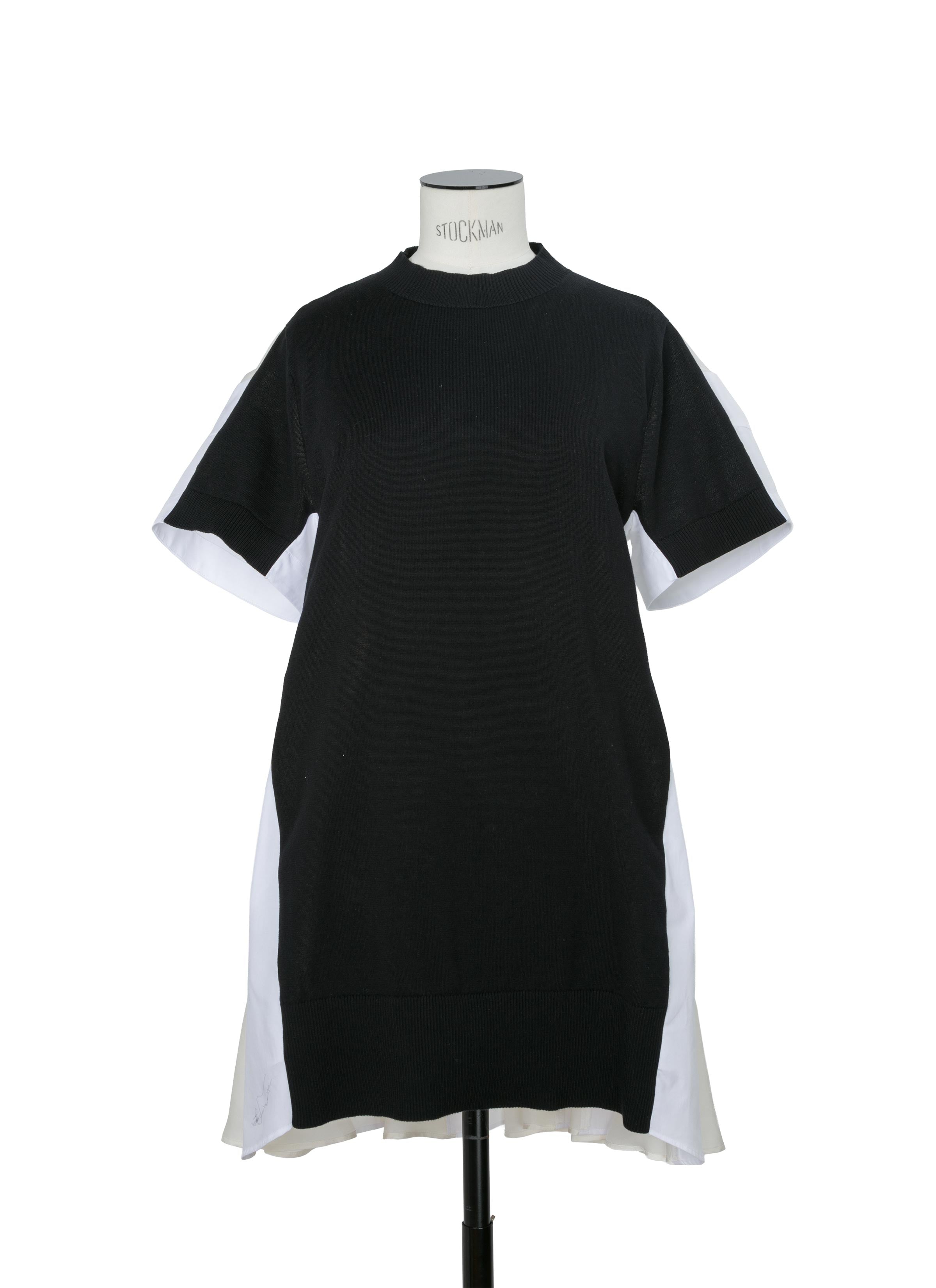 Poplin x Cotton Knit Dress