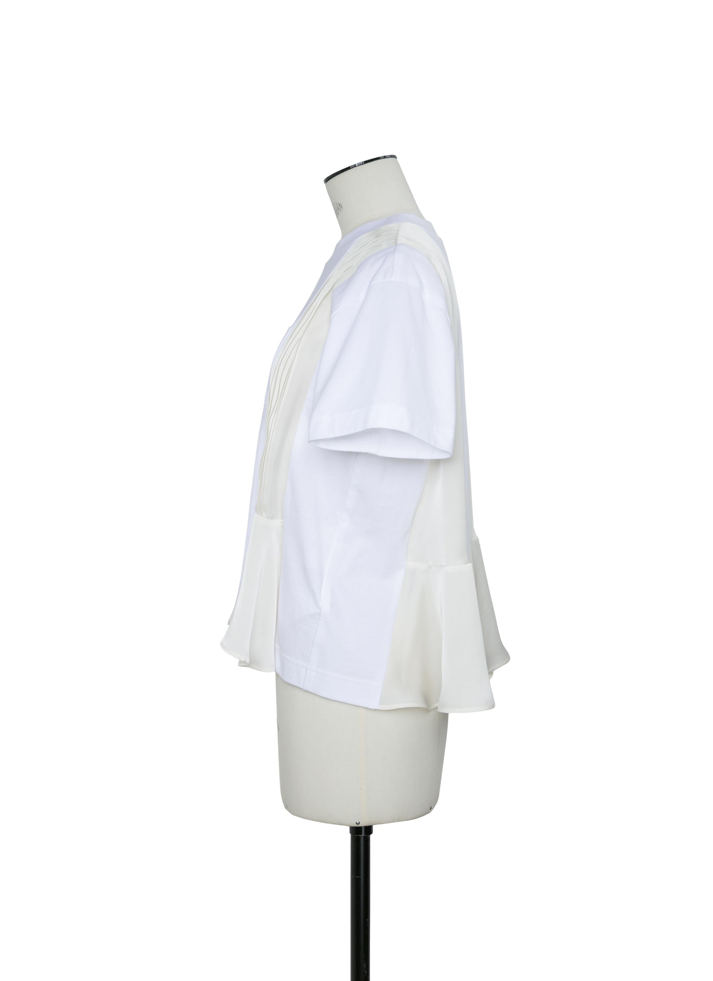 Satin x Cotton Jersey T-Shirt