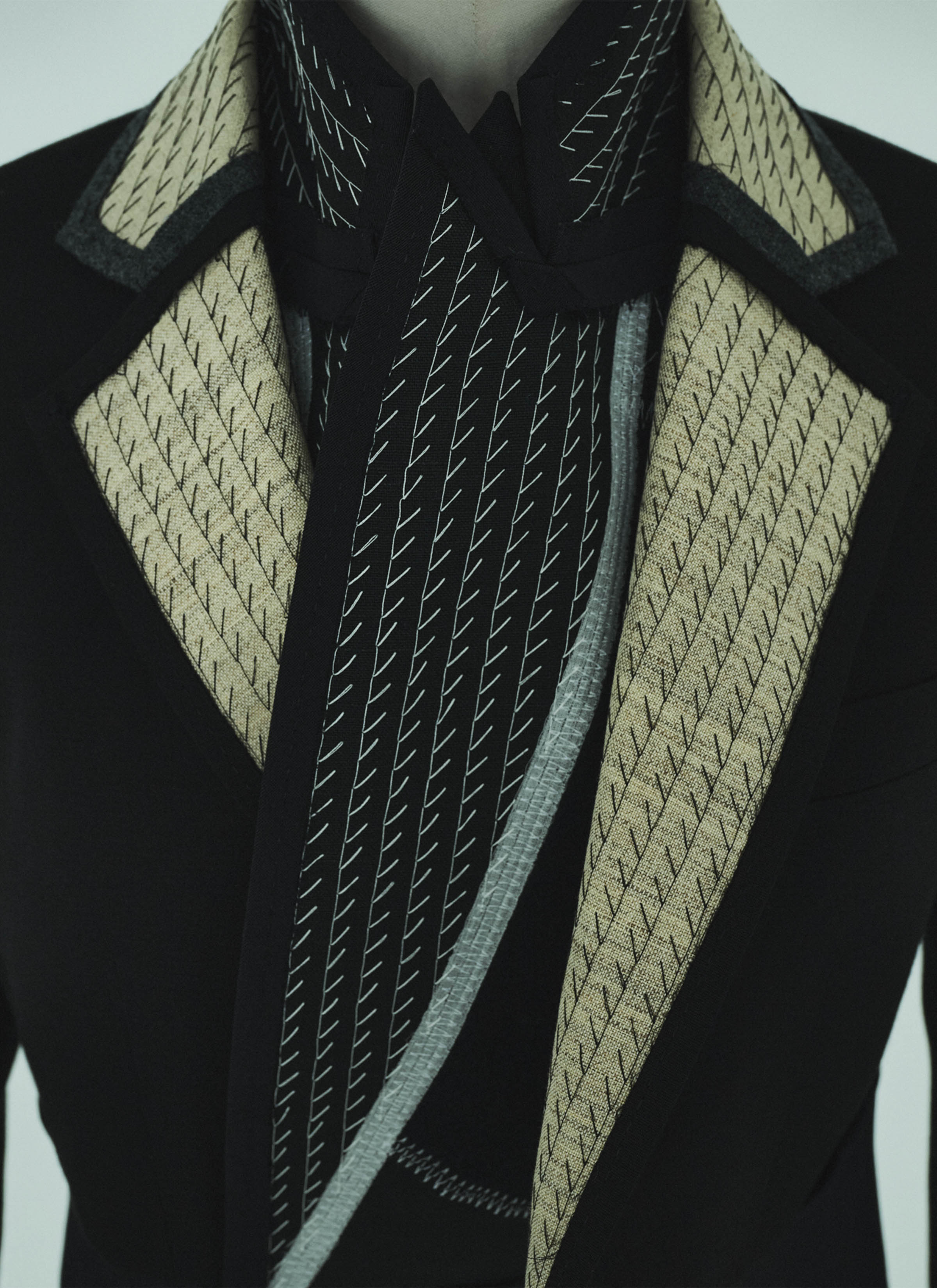 Double-Faced Silk Cotton x Doeskin Jacket