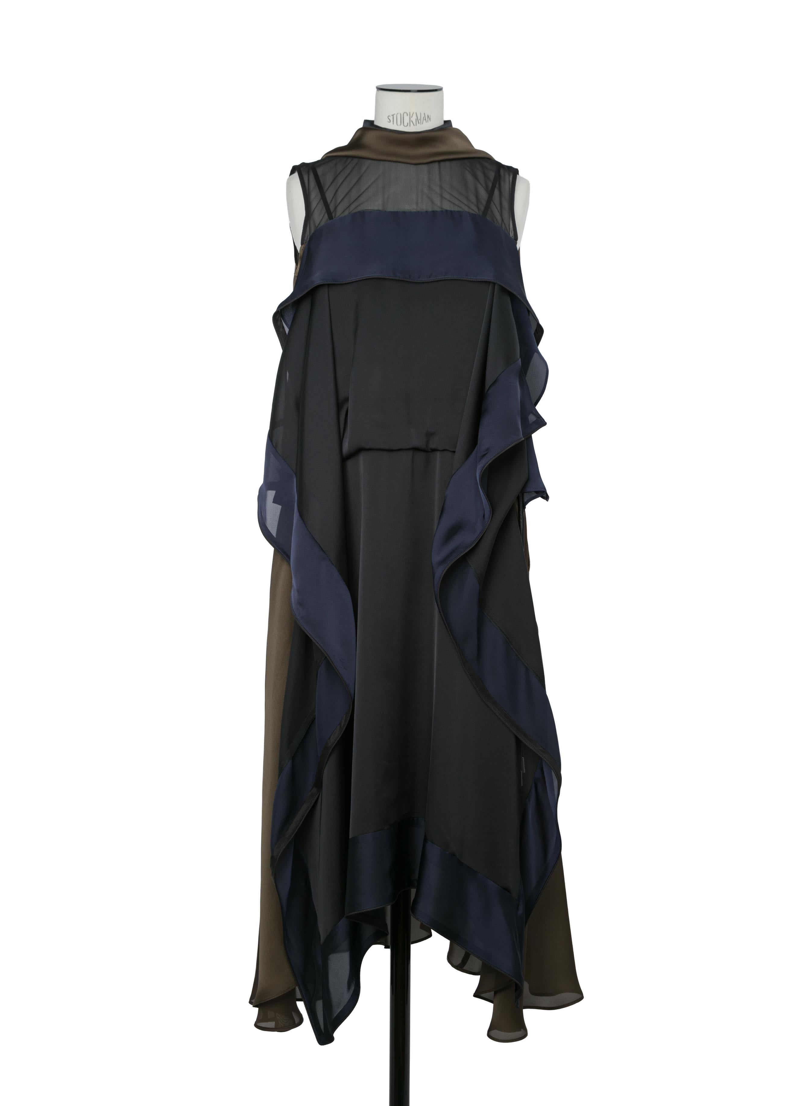Satin x Chiffon Dress