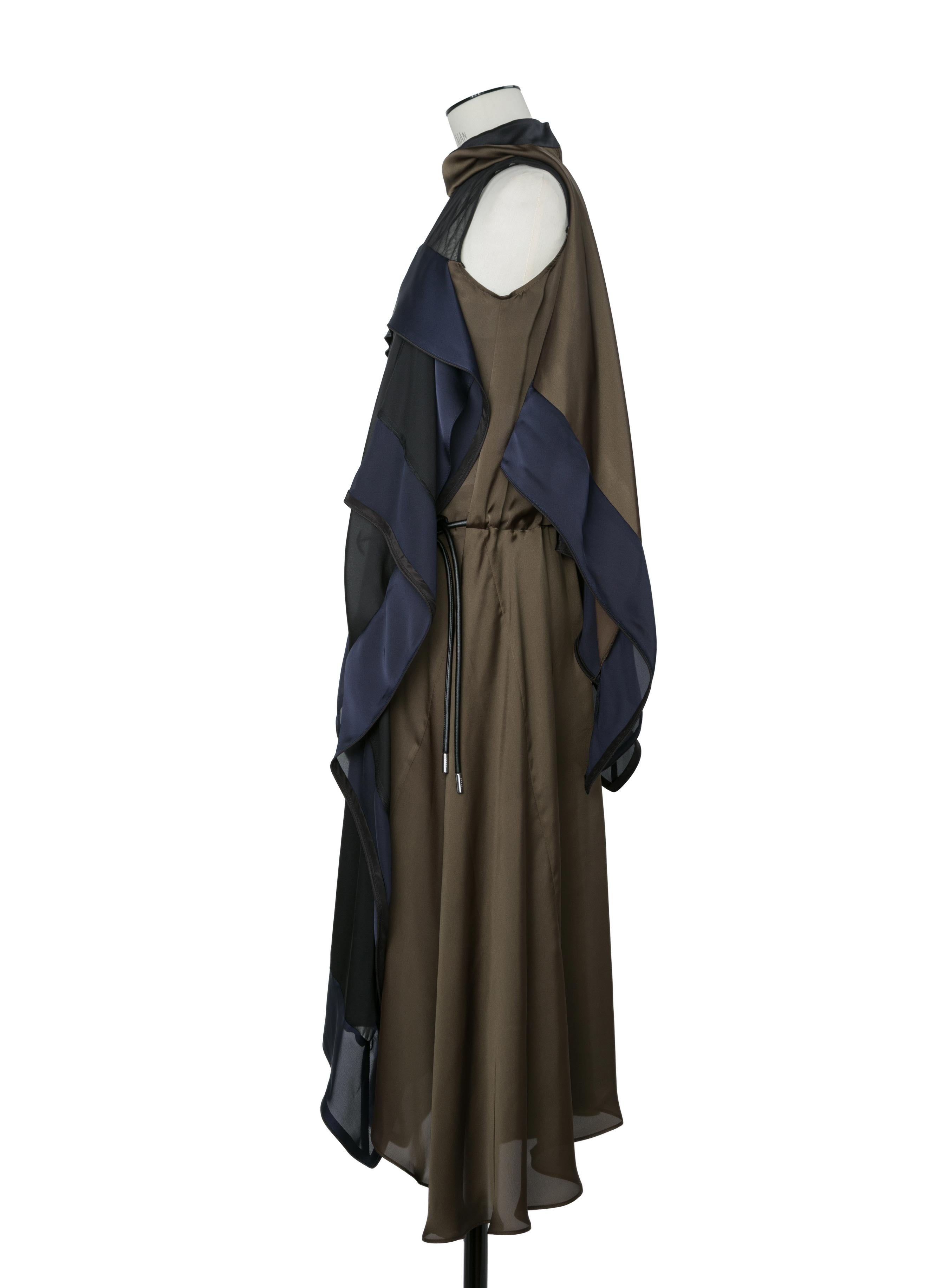 Satin x Chiffon Dress