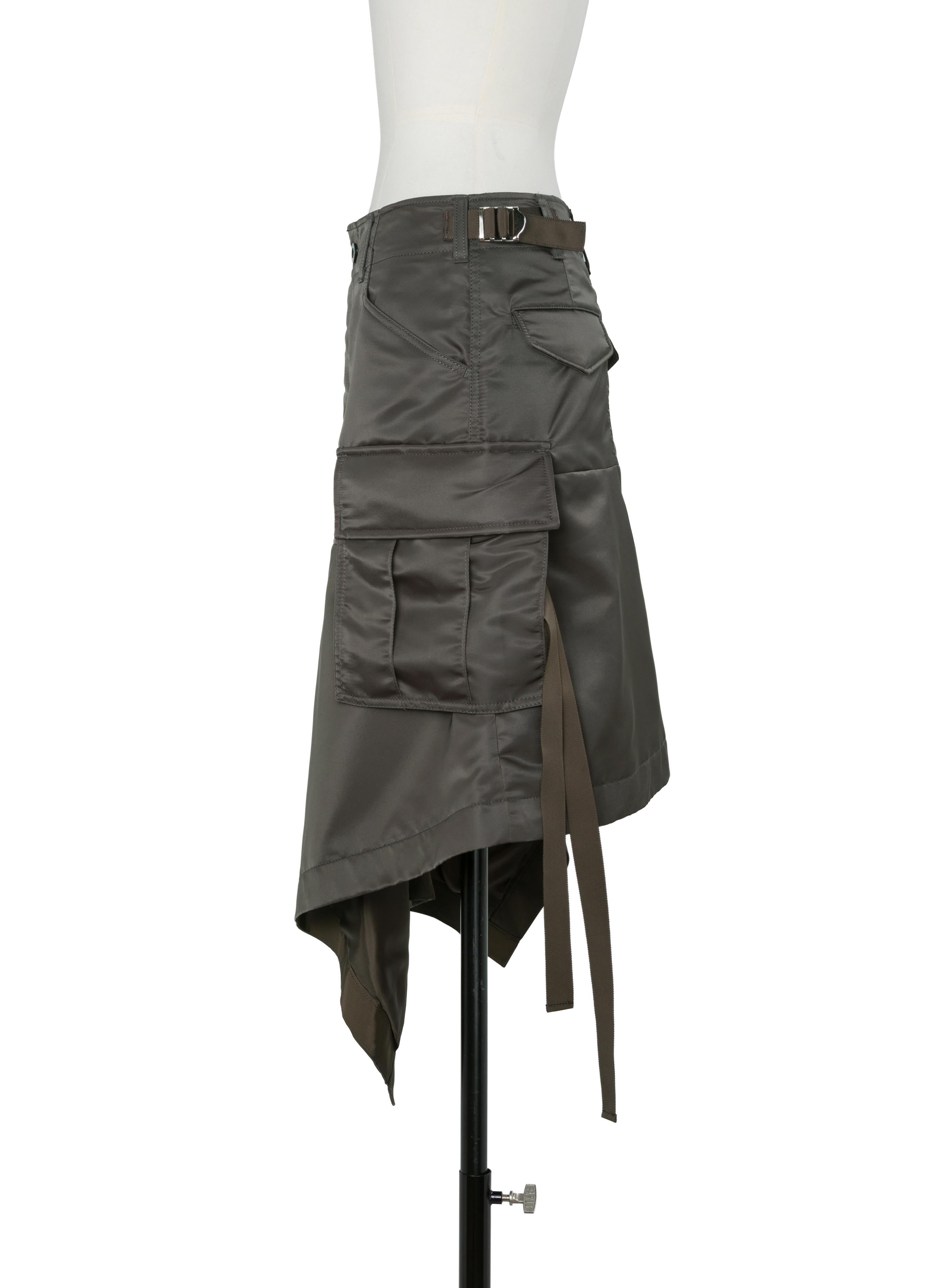 Nylon Twill Skirt