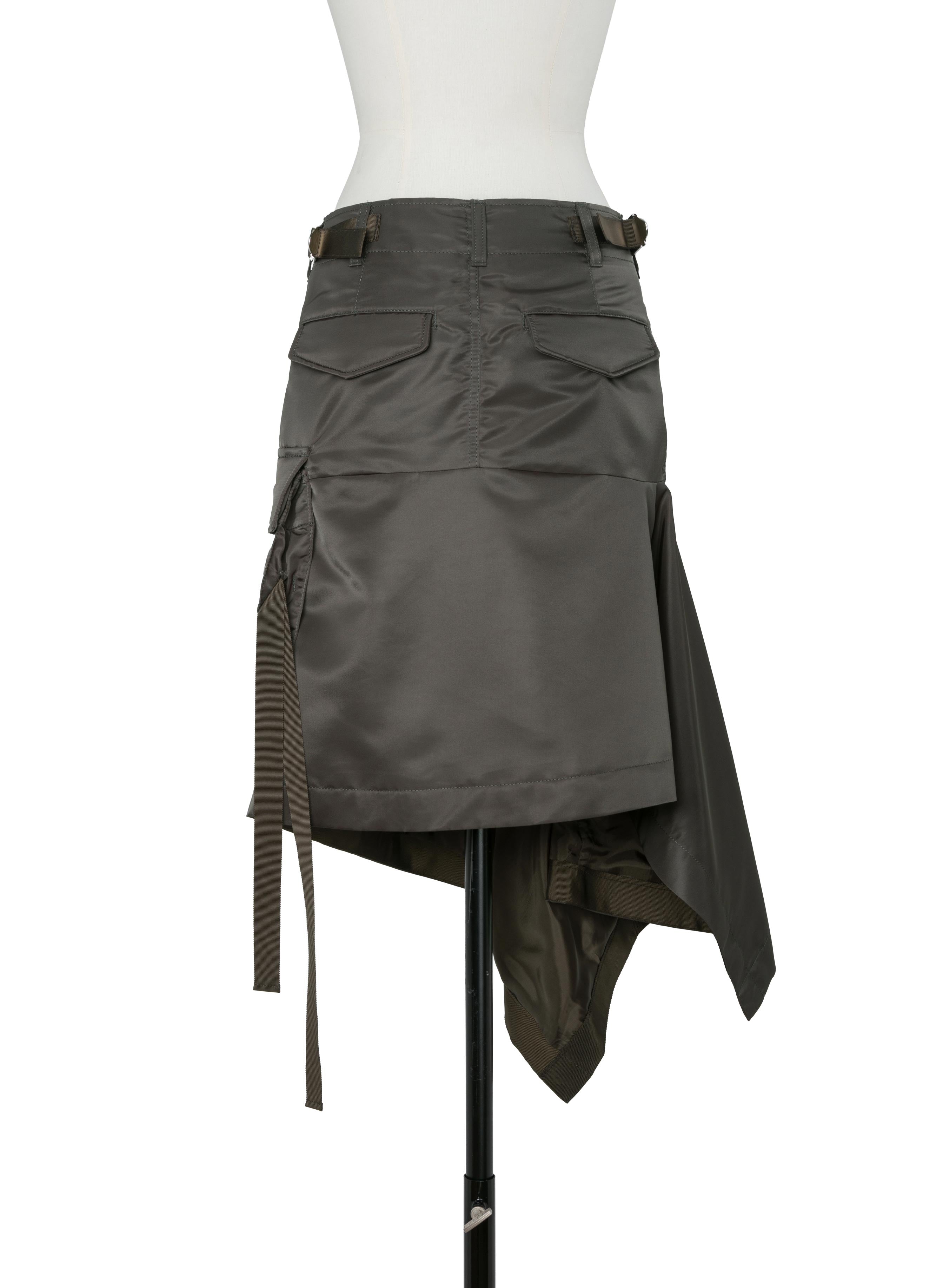 Nylon Twill Skirt
