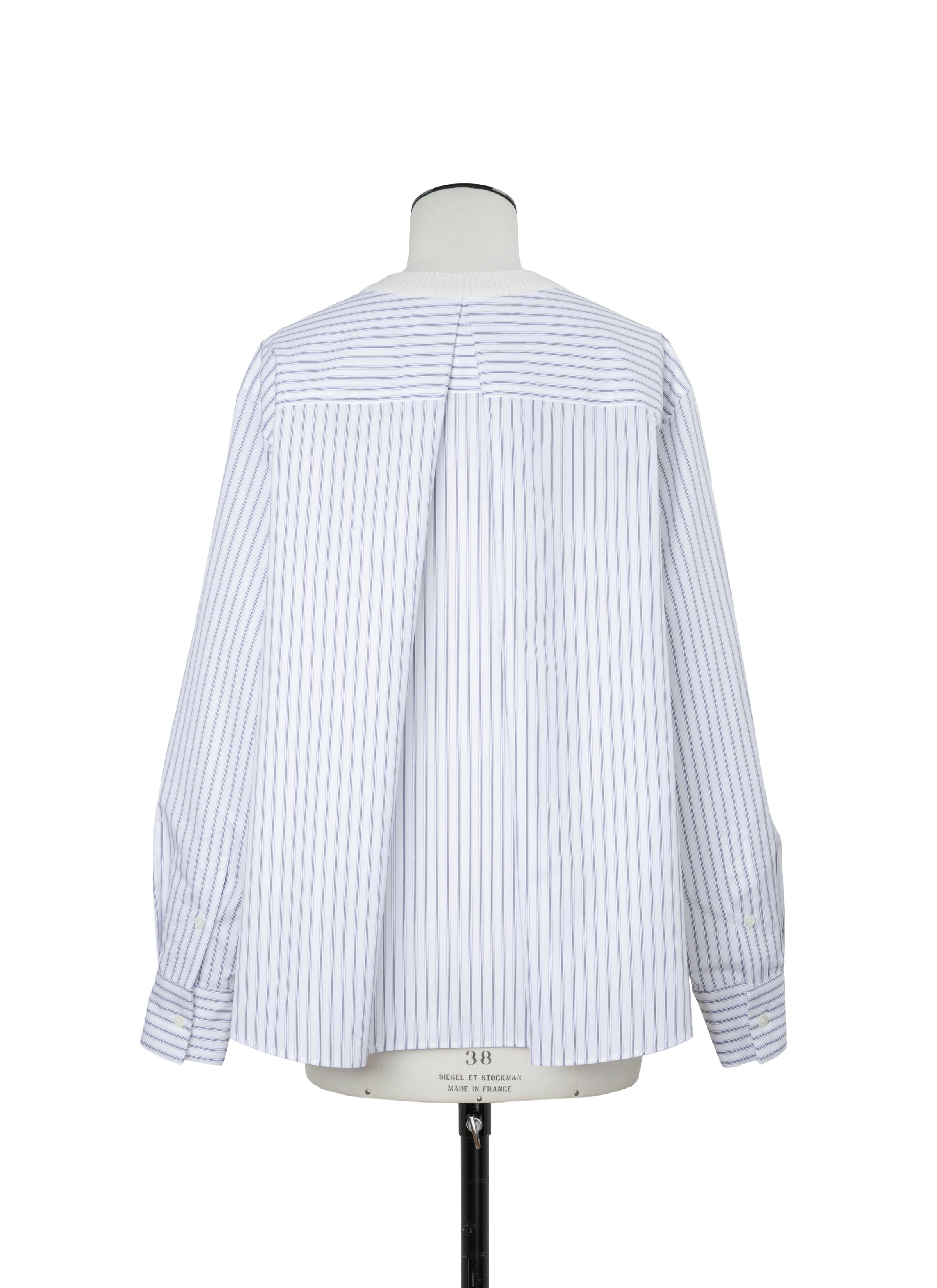 Poplin x Cotton Knit Pullover