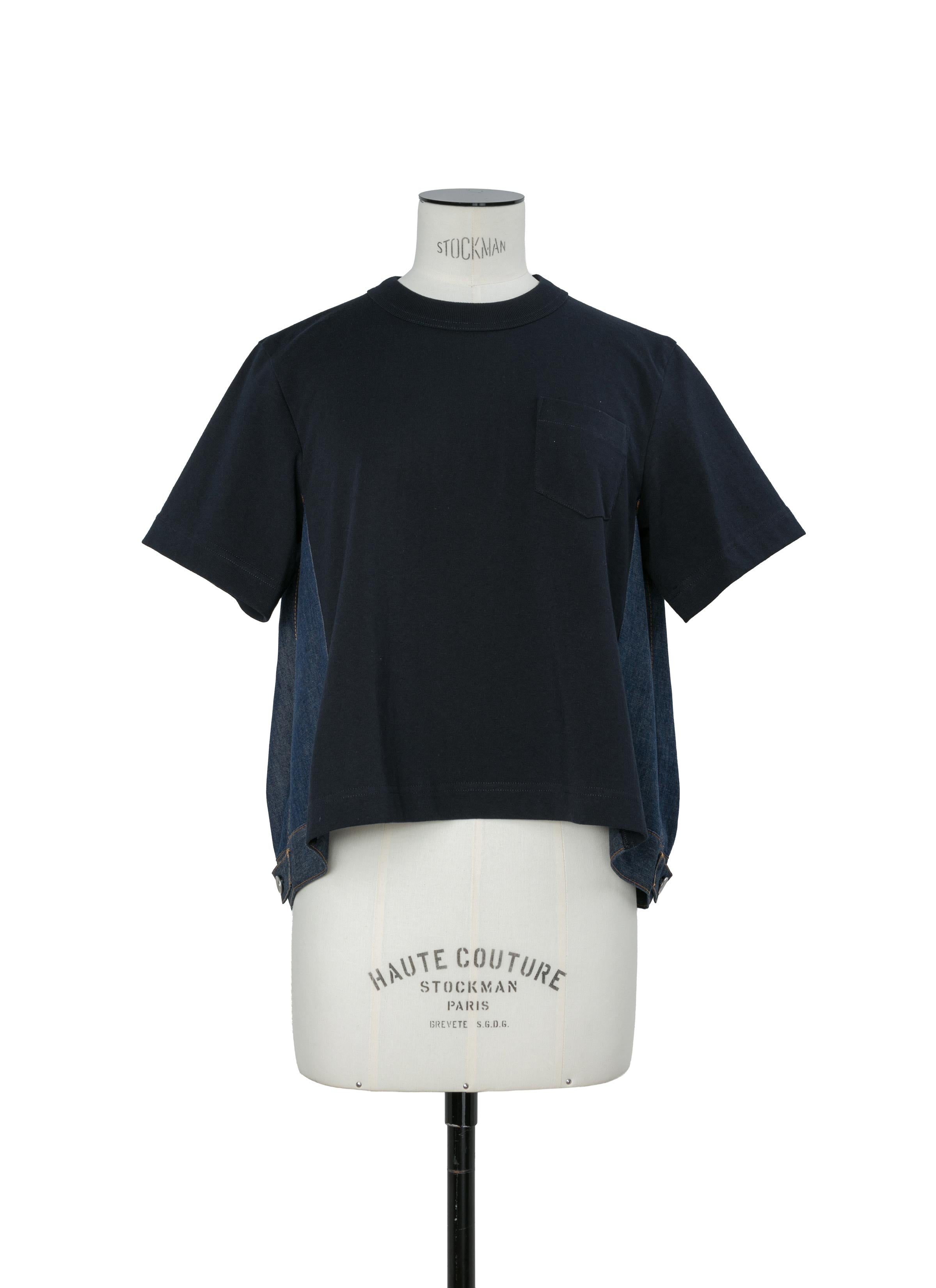 Denim x Cotton Jersey T-Shirt