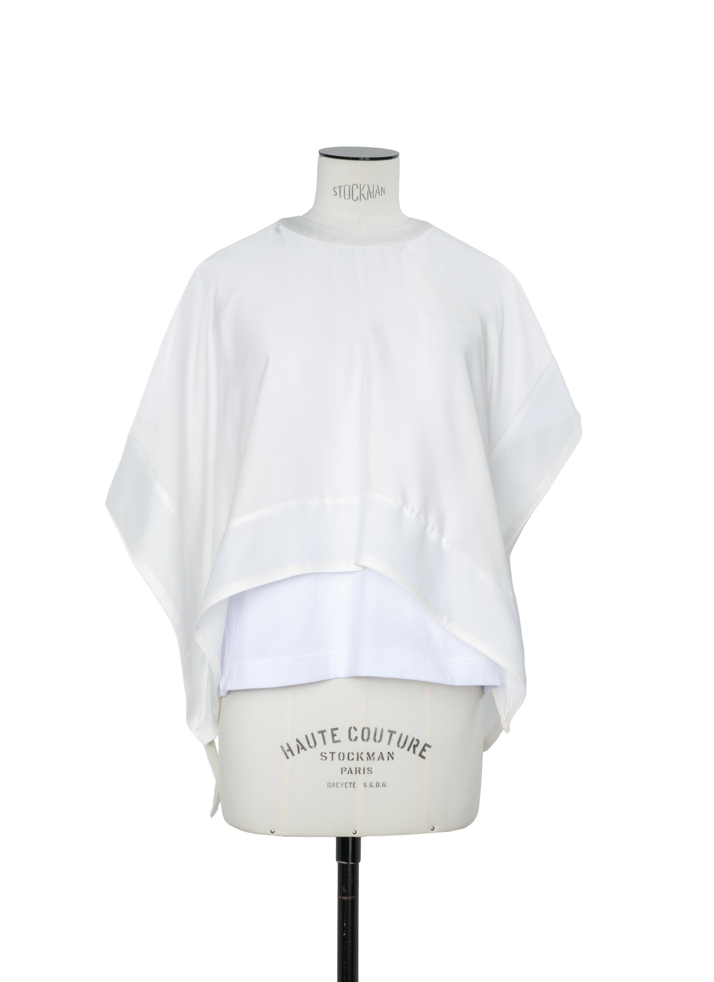 Satin x Cotton Jersey T-Shirt