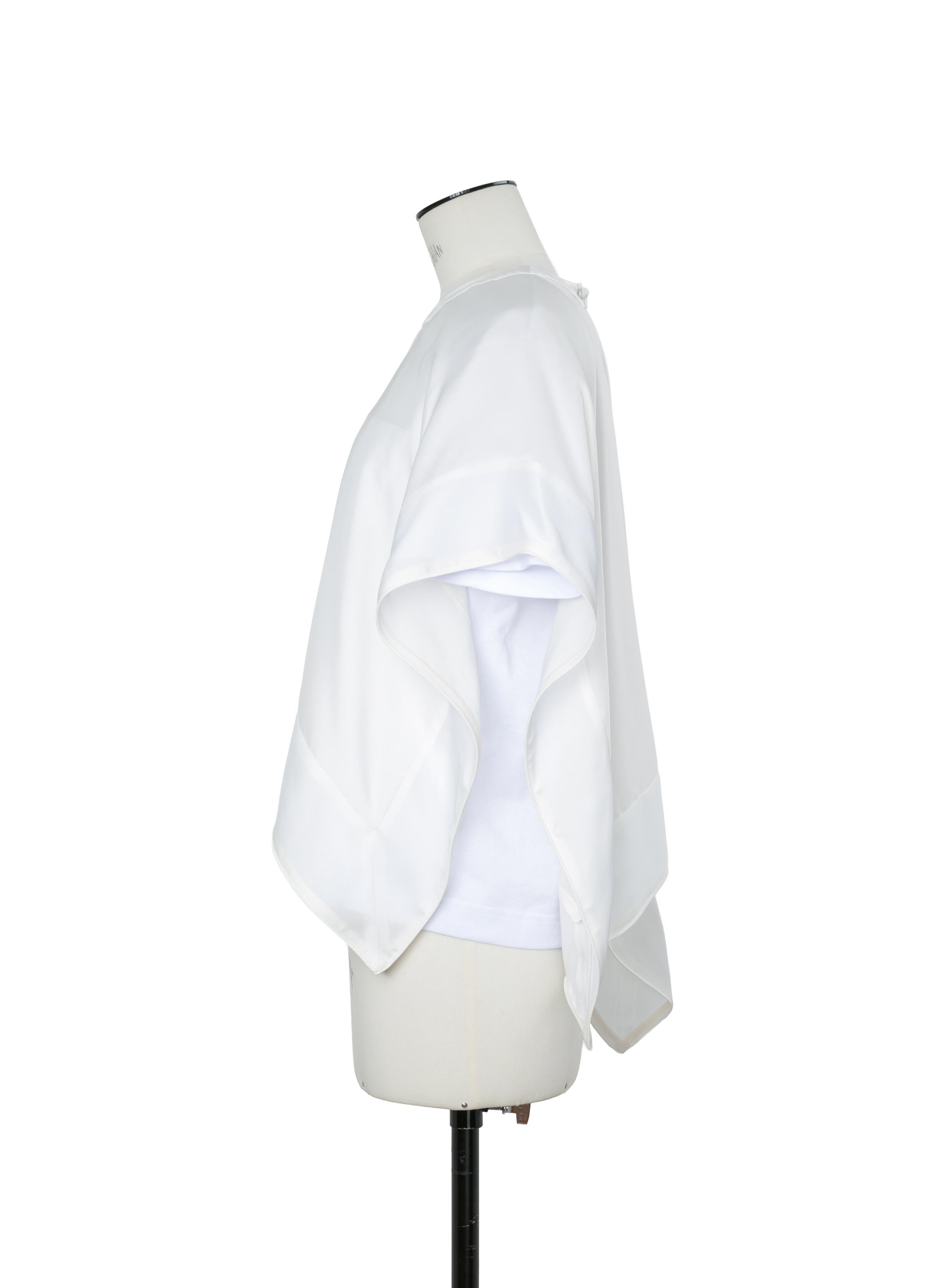 Satin x Cotton Jersey T-Shirt