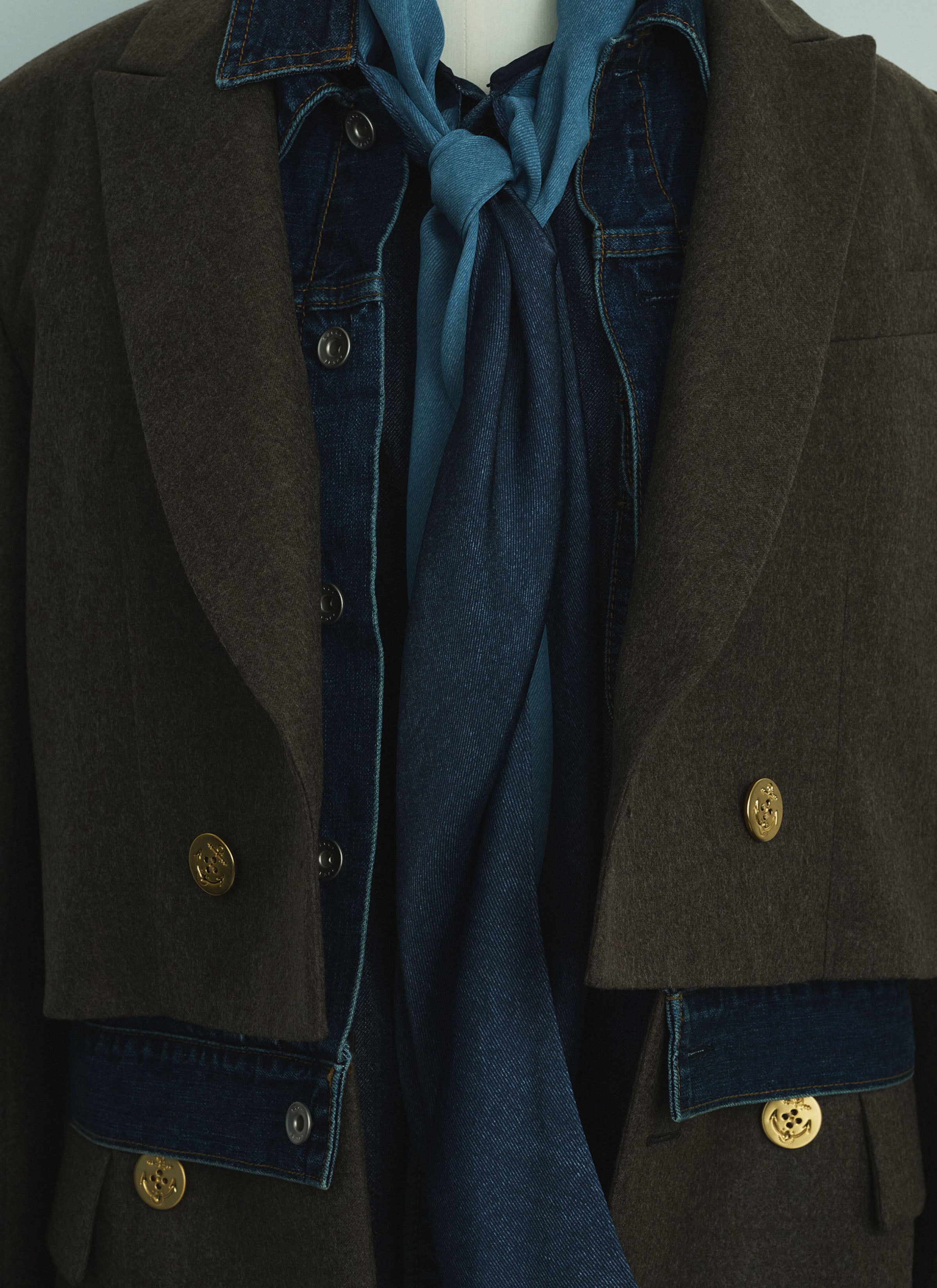 Wool Flannel x Denim Jacket
