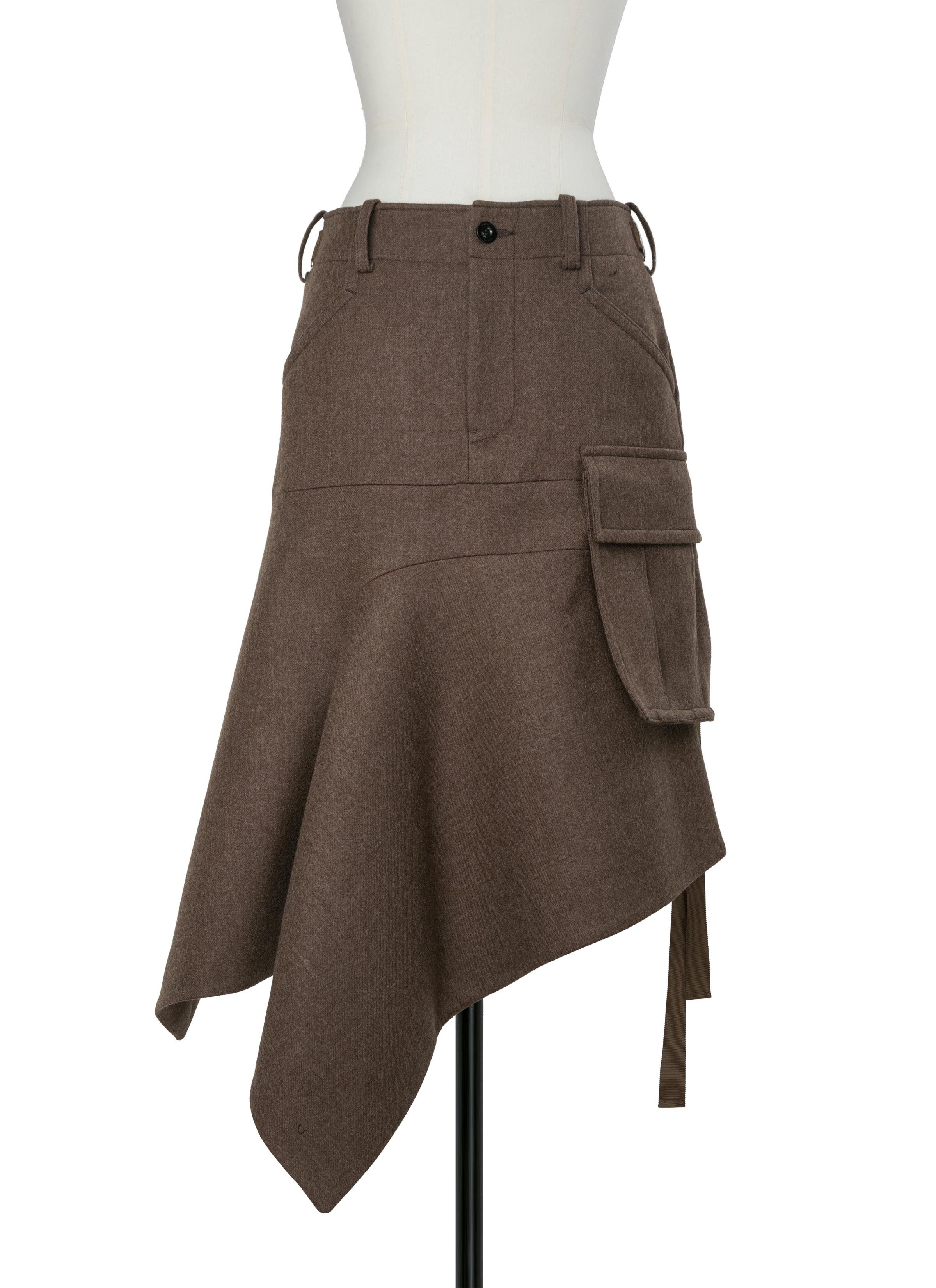 Wool Melton Skirt