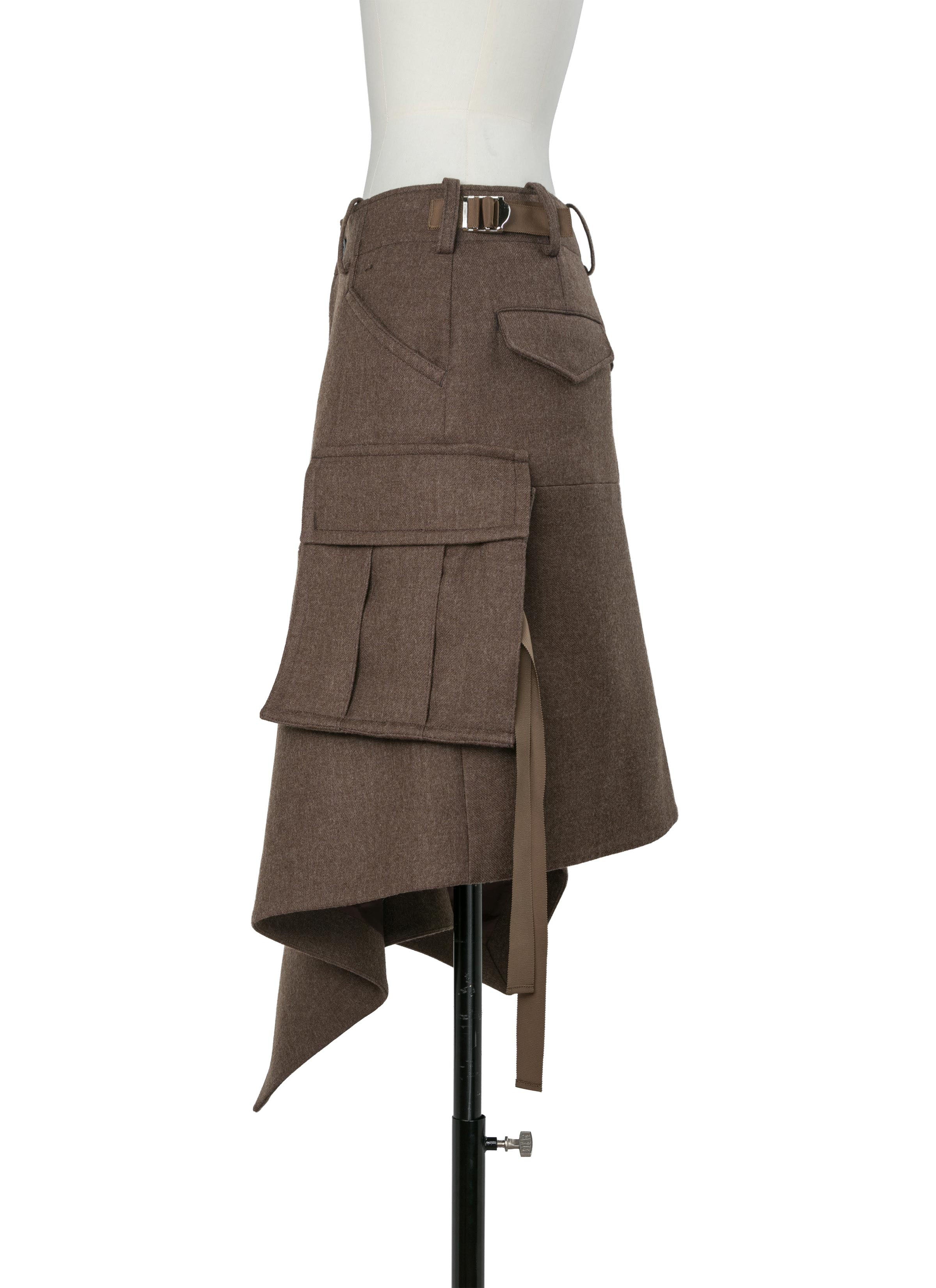 Wool Melton Skirt