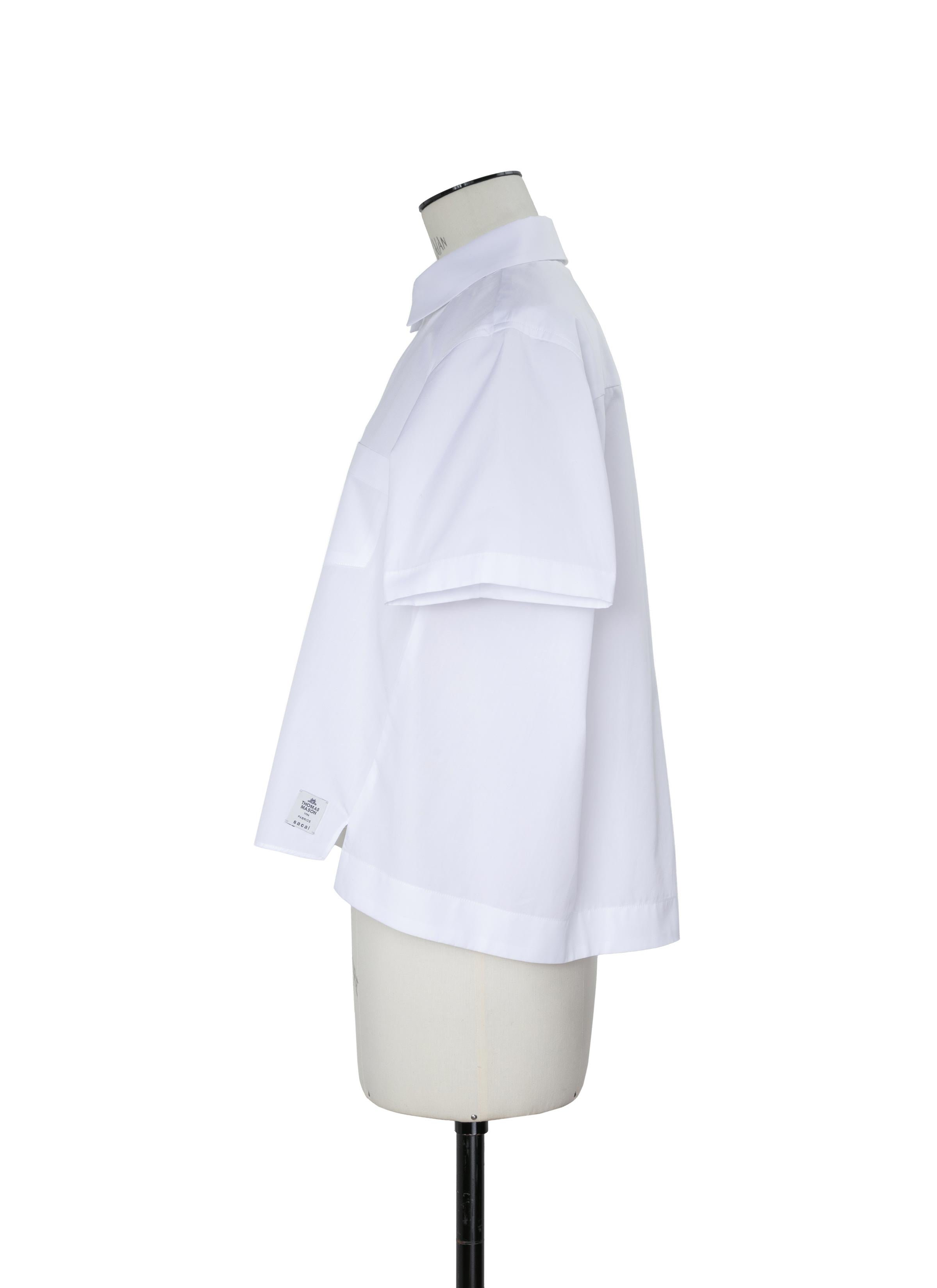 Thomas Mason / Cotton Poplin Polo Shirt