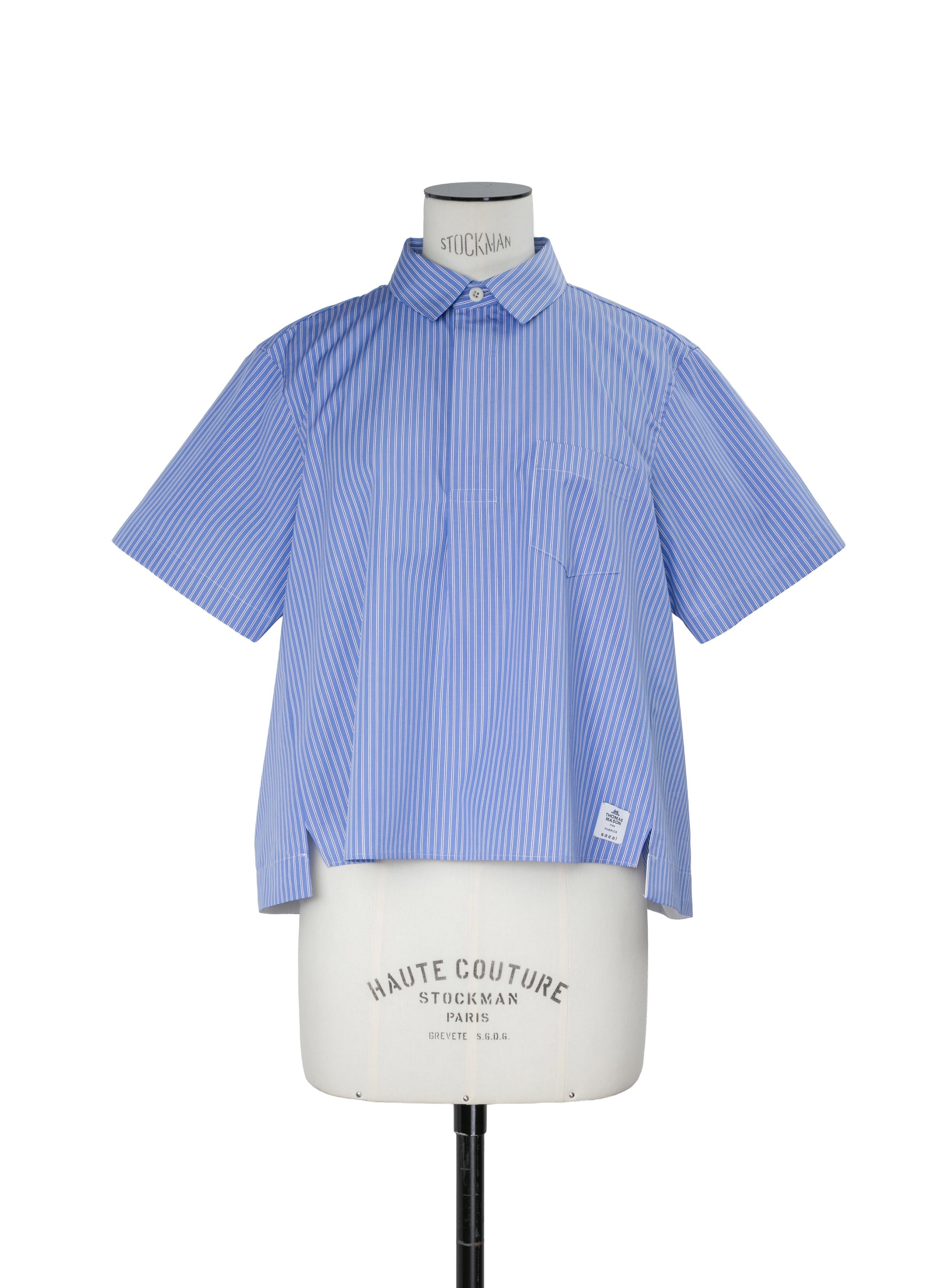 Thomas Mason / Cotton Poplin Polo Shirt