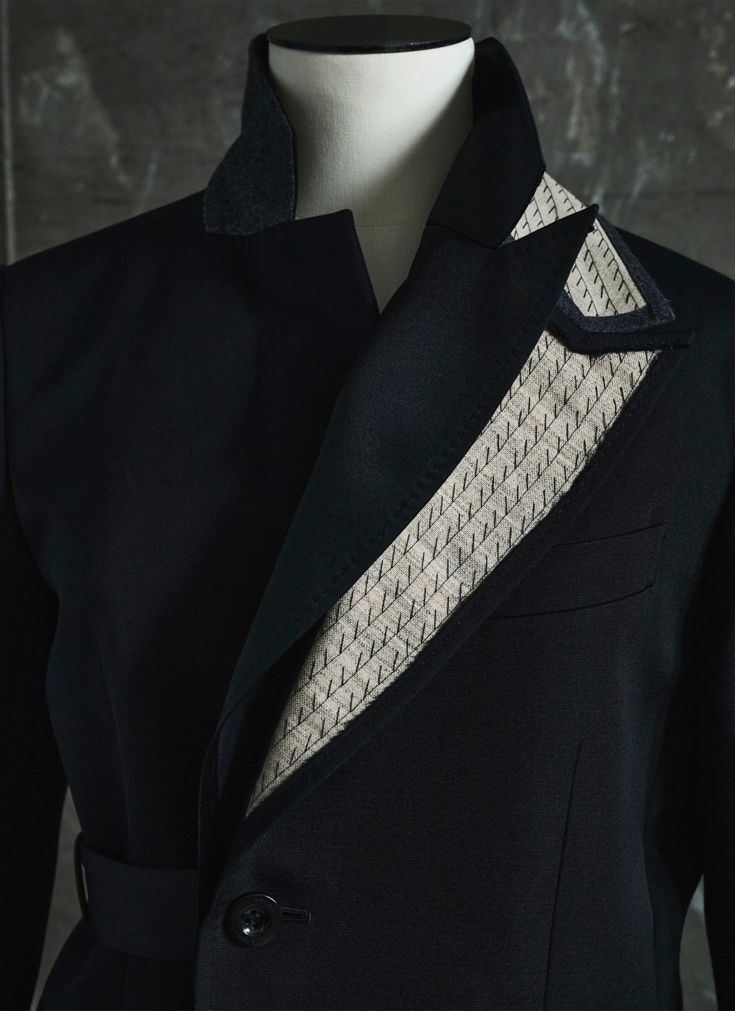 Double-Faced Silk Cotton x Doeskin Jacket