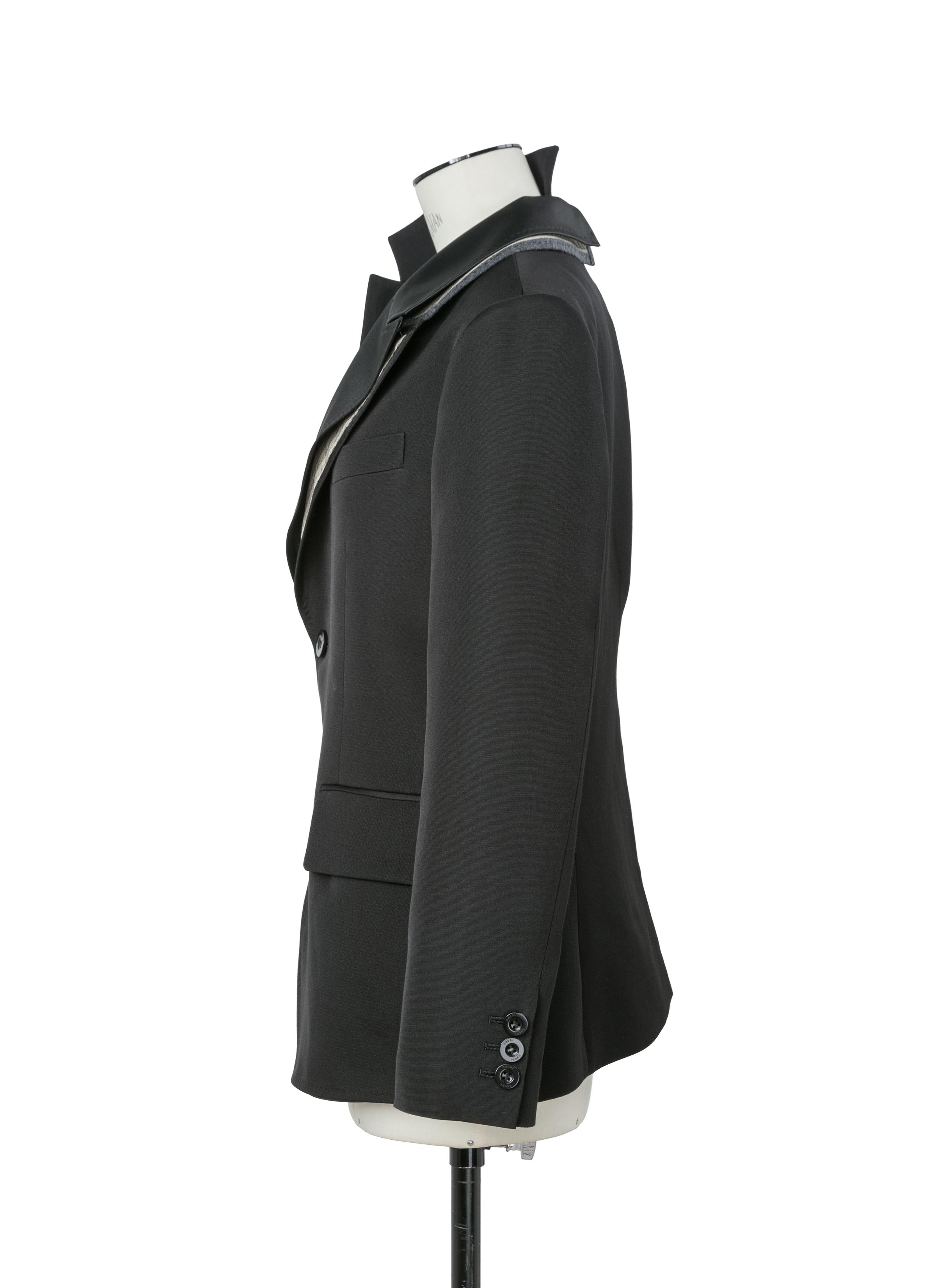 Double-Faced Silk Cotton x Doeskin Jacket