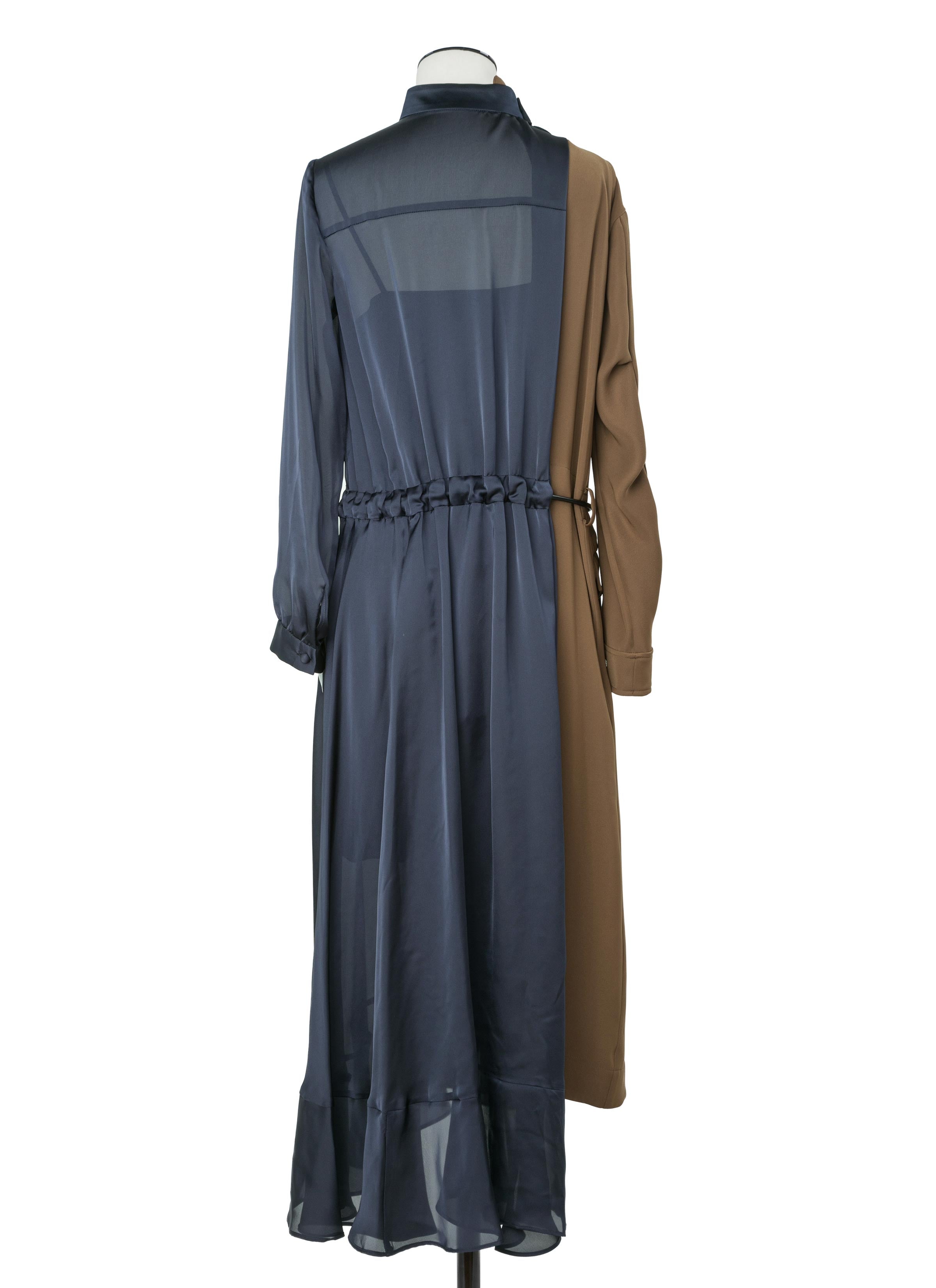 Crepe Back Satin x Satin Dress