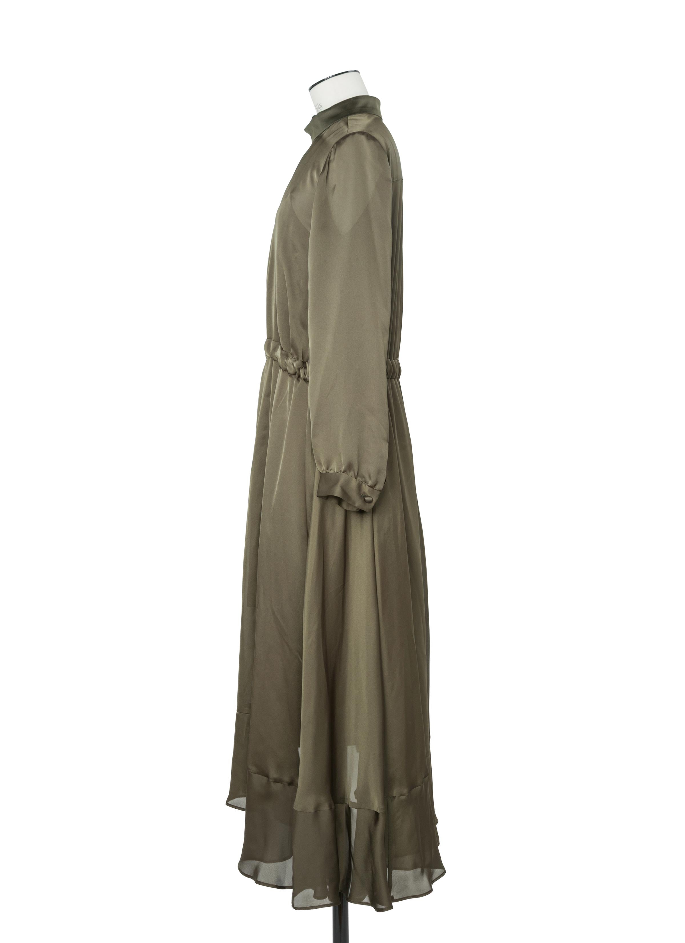 Crepe Back Satin x Satin Dress