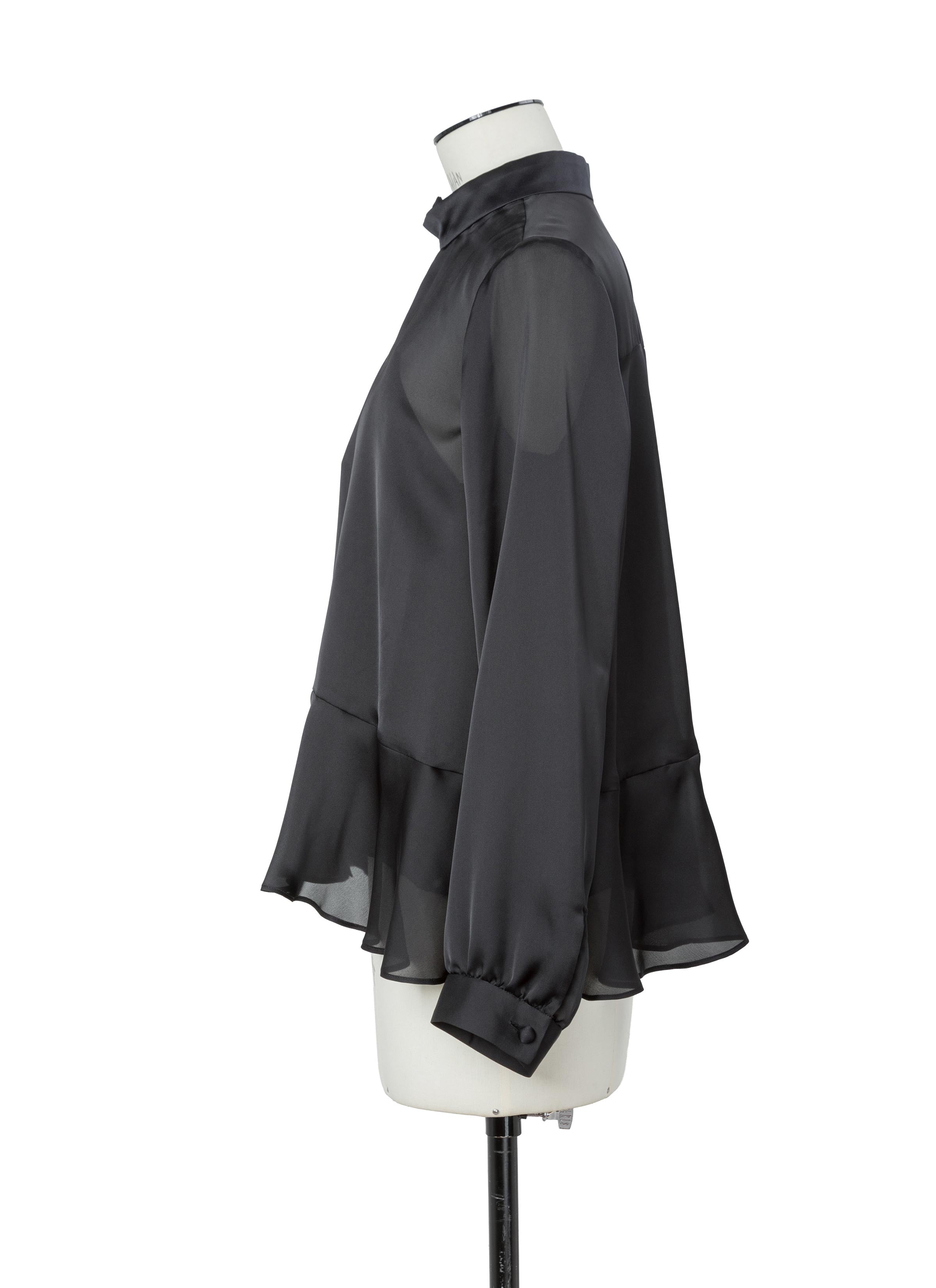 Crepe Back Satin x Satin Blouse