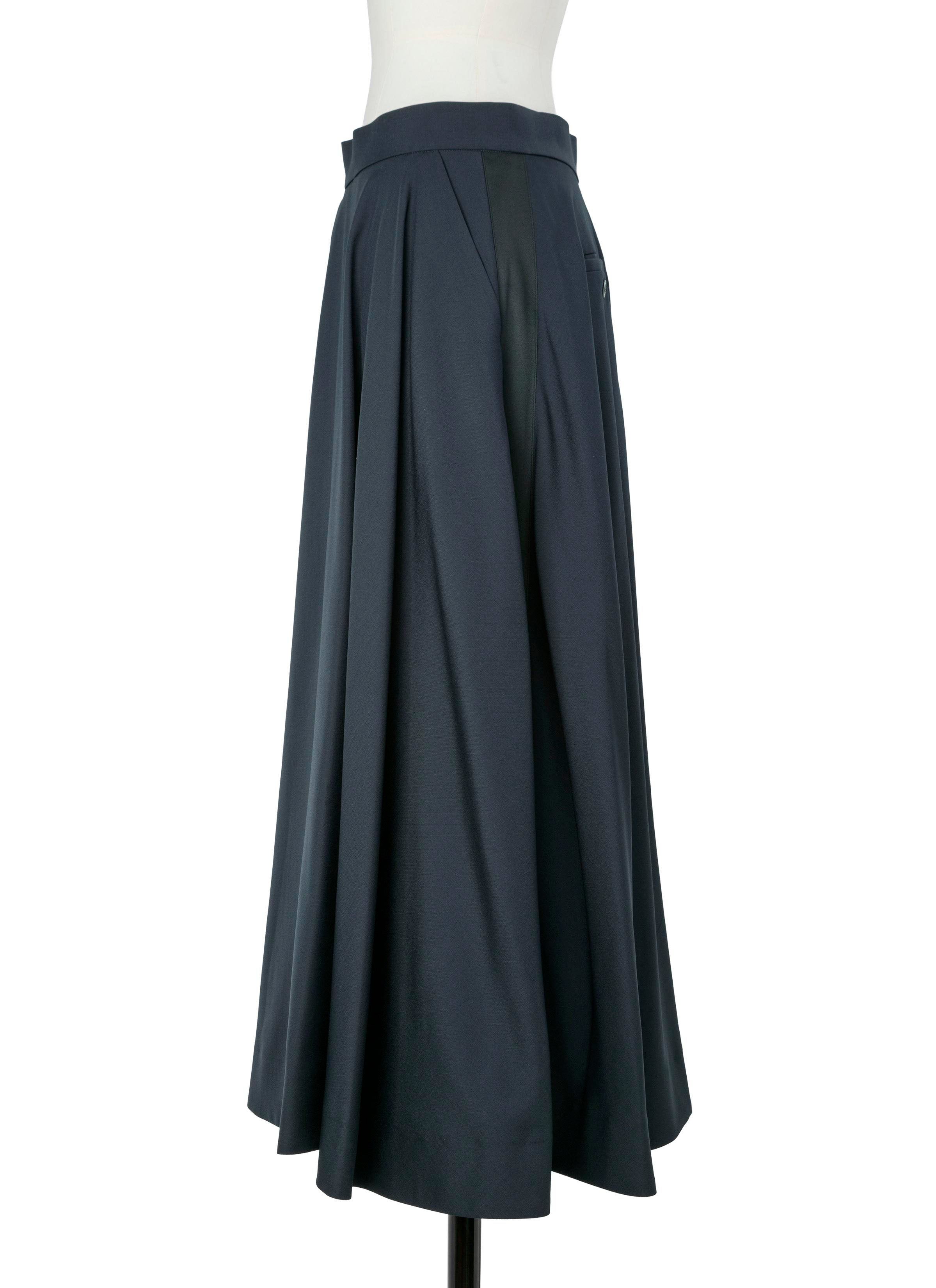 Nylon Twill x Suiting Skirt