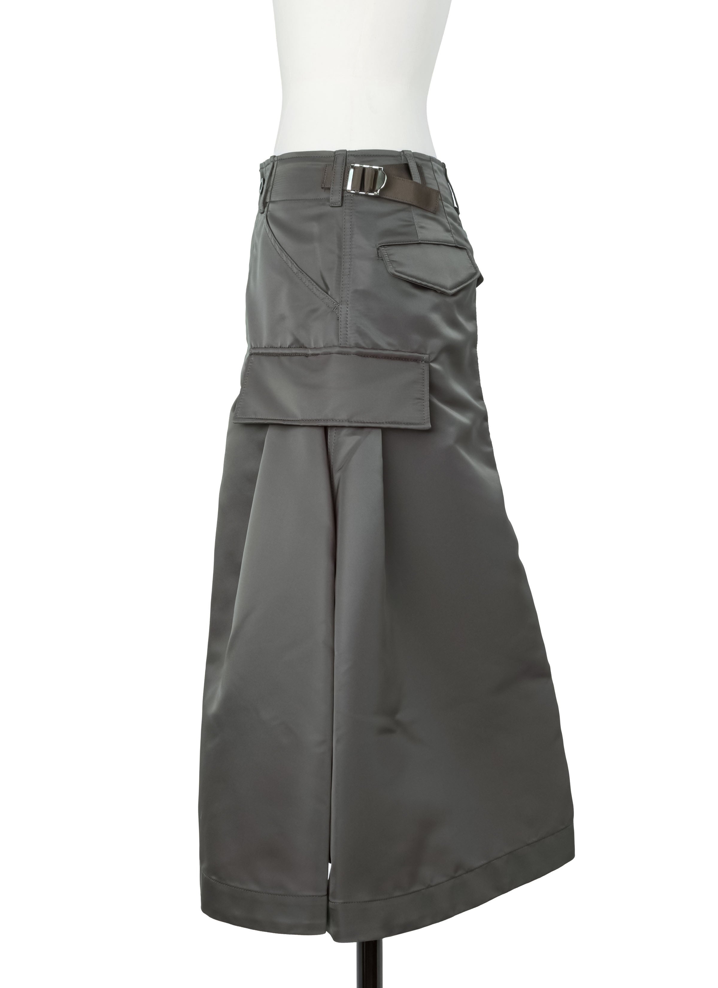 Nylon Twill Skirt