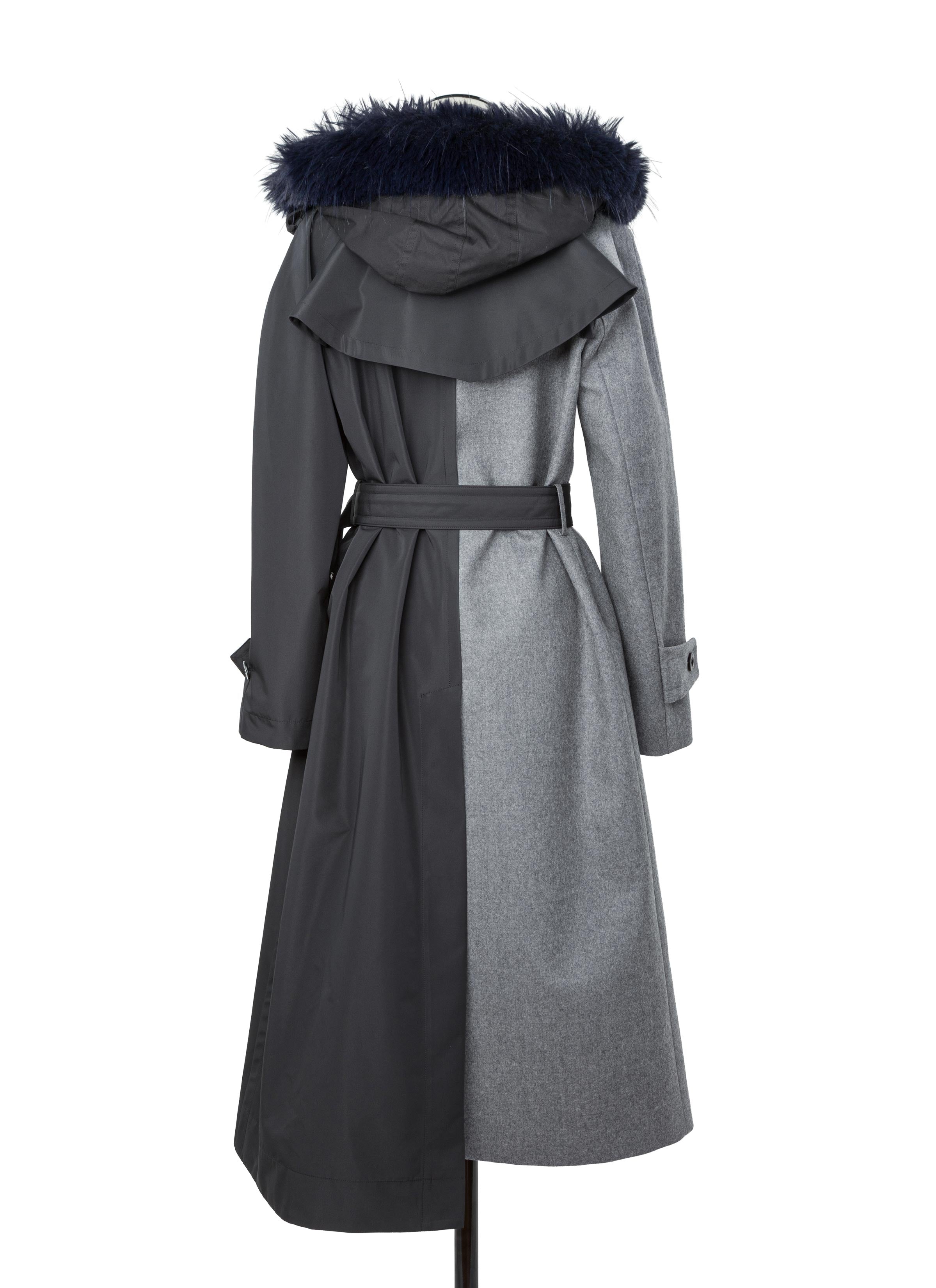 Wool Flannel x Taffeta Bonding Coat