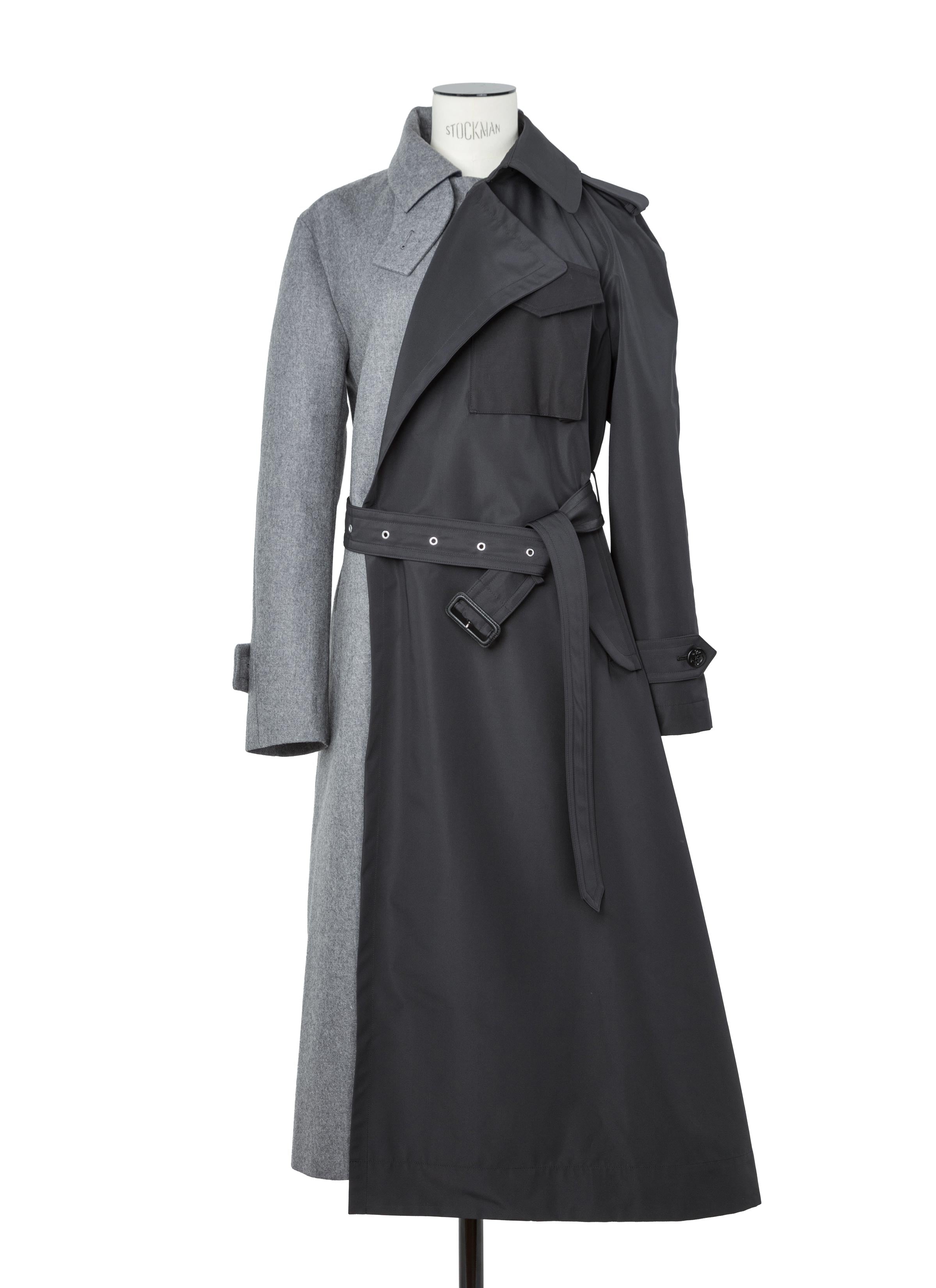 Wool Flannel x Taffeta Bonding Coat