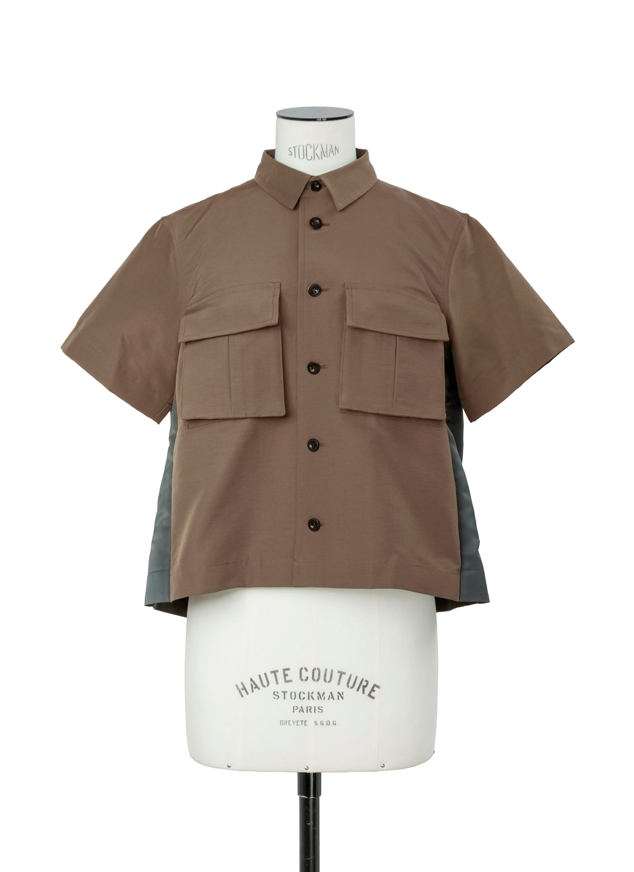 Grosgrain x Nylon Twill Shirt