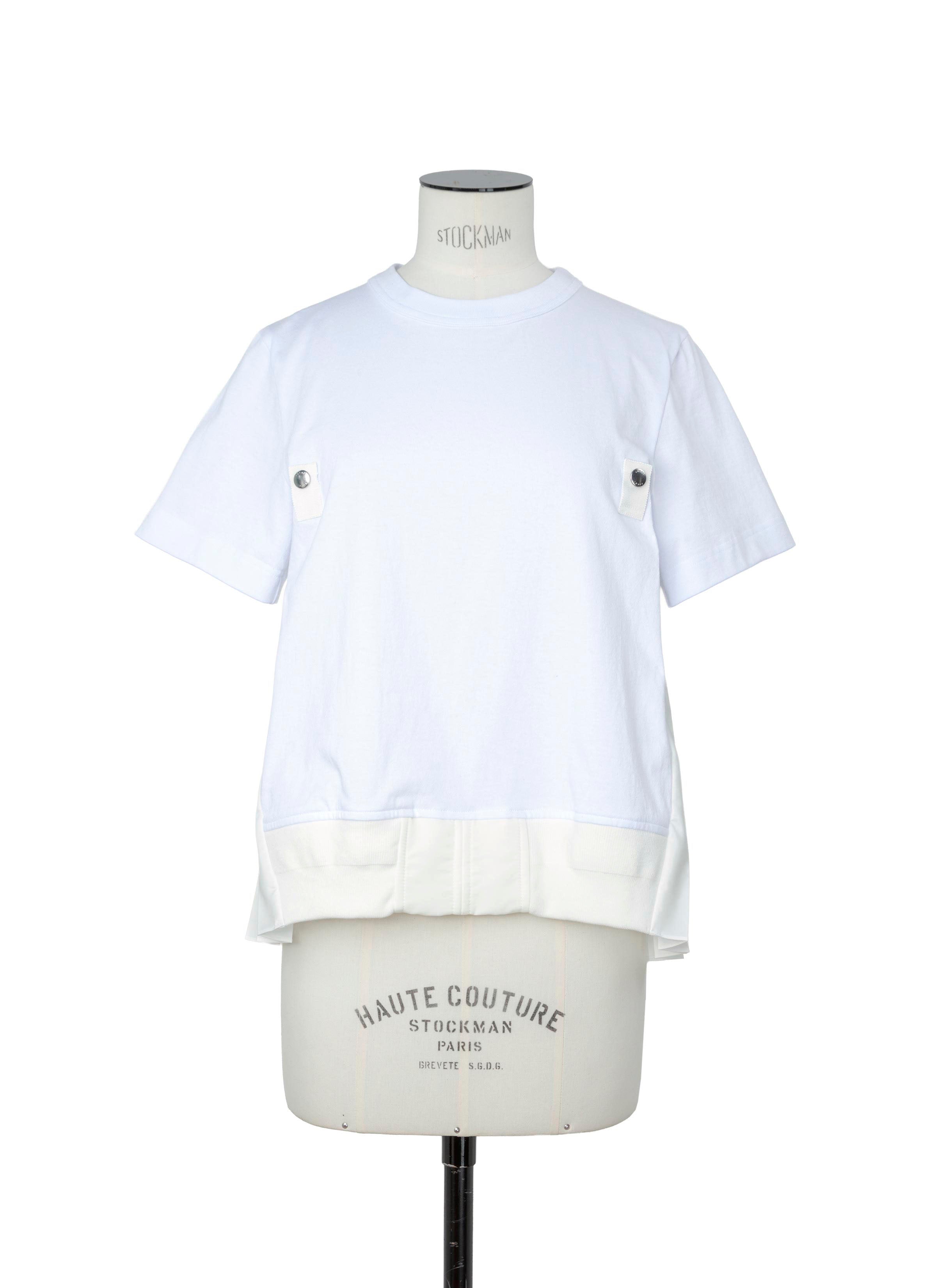 Nylon Twill x Cotton Jersey T-Shirt