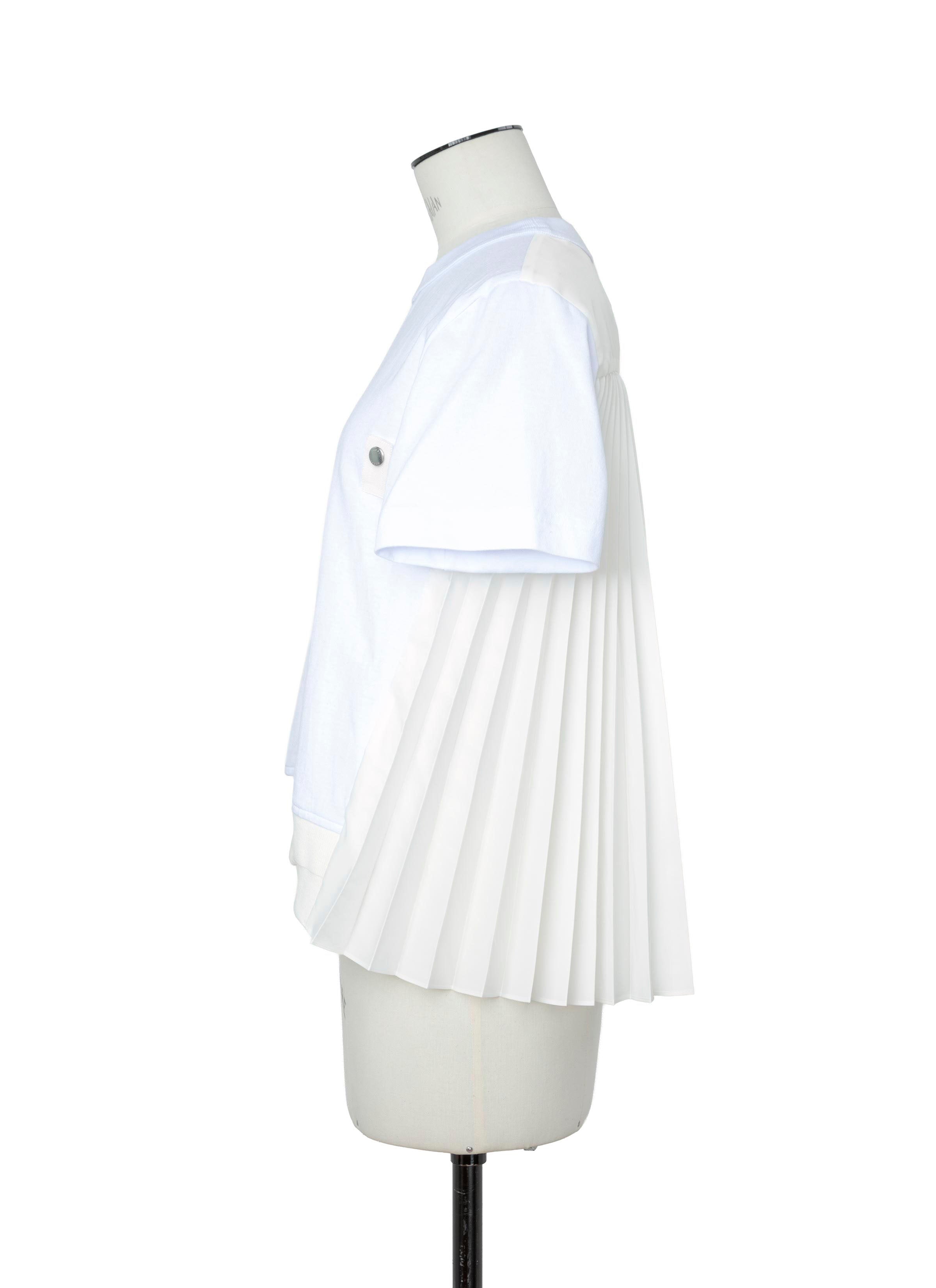 Nylon Twill x Cotton Jersey T-Shirt