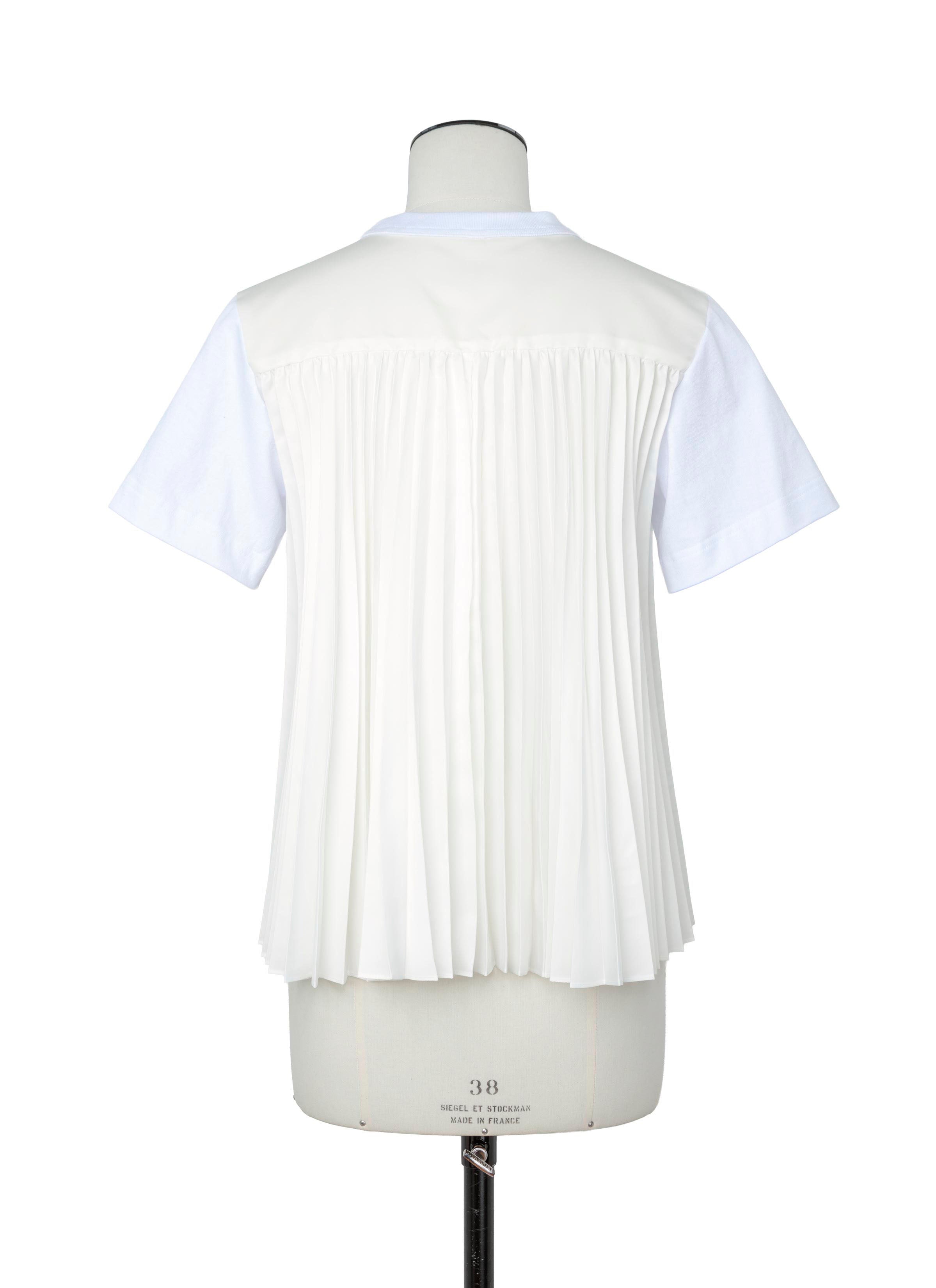 Nylon Twill x Cotton Jersey T-Shirt