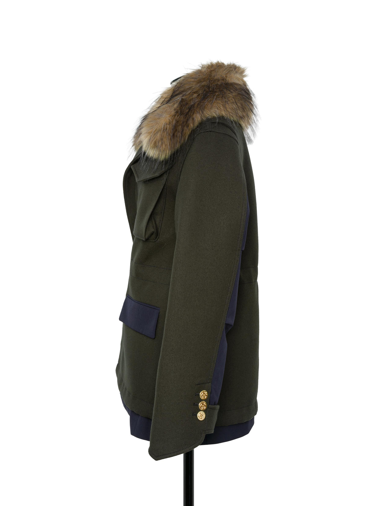 Wool Melton x Suiting Jacket