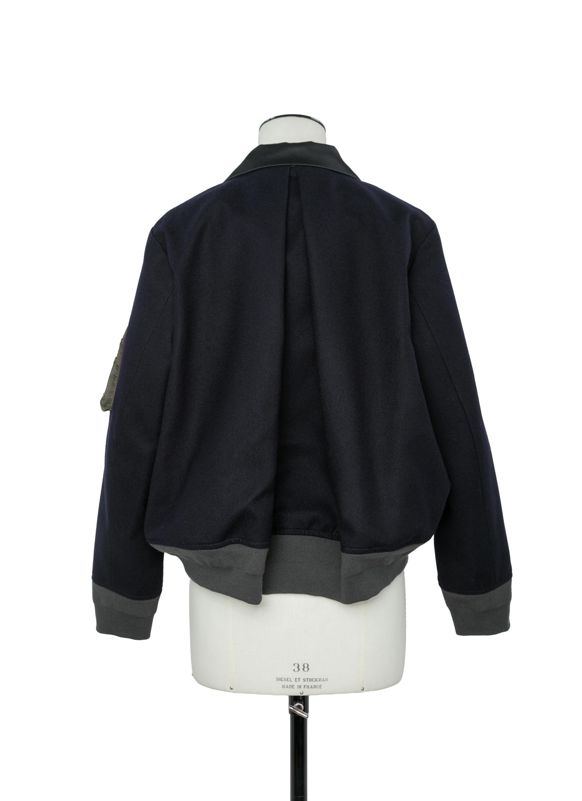 Wool Flannel x Nylon Twill Jacket