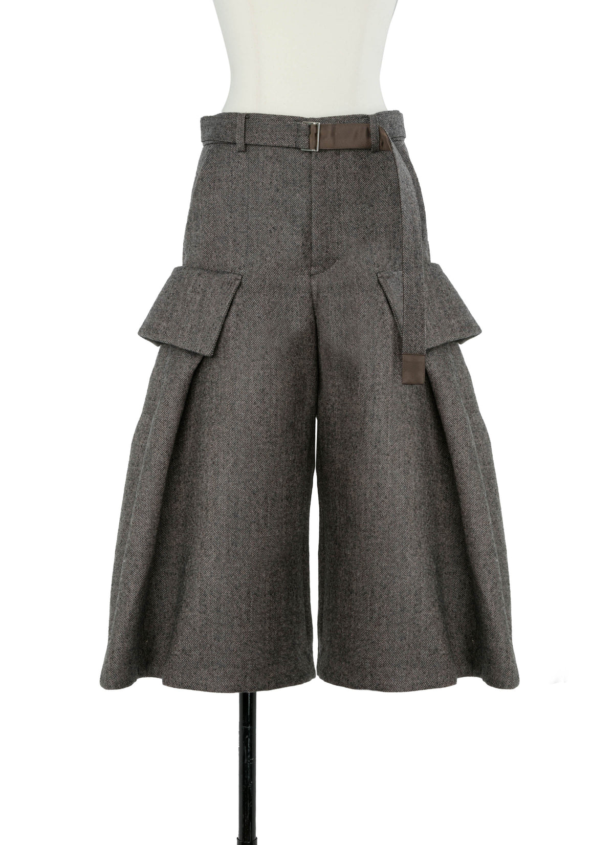 Double-Faced Herringbone Pants