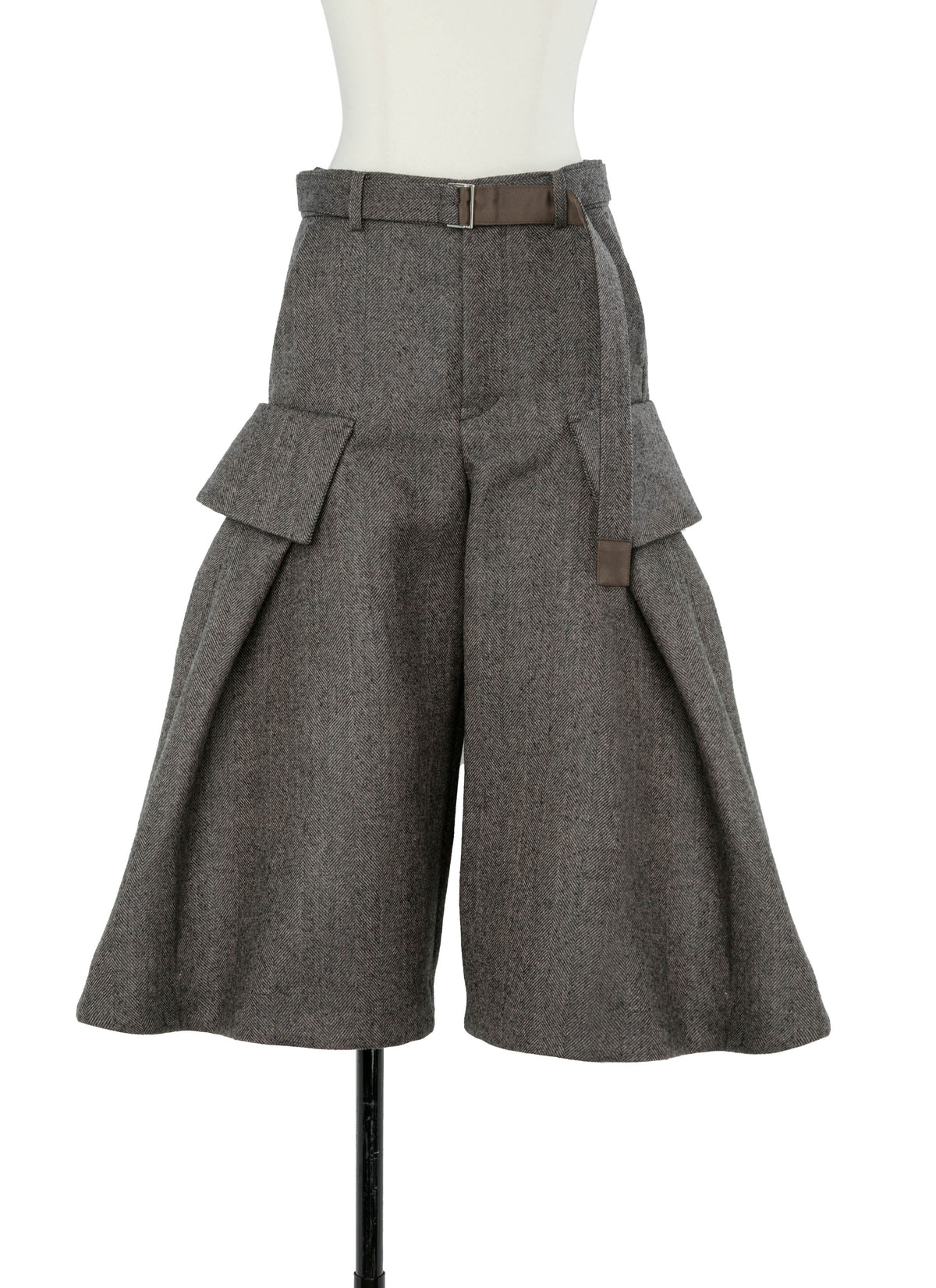Double-Faced Herringbone Pants