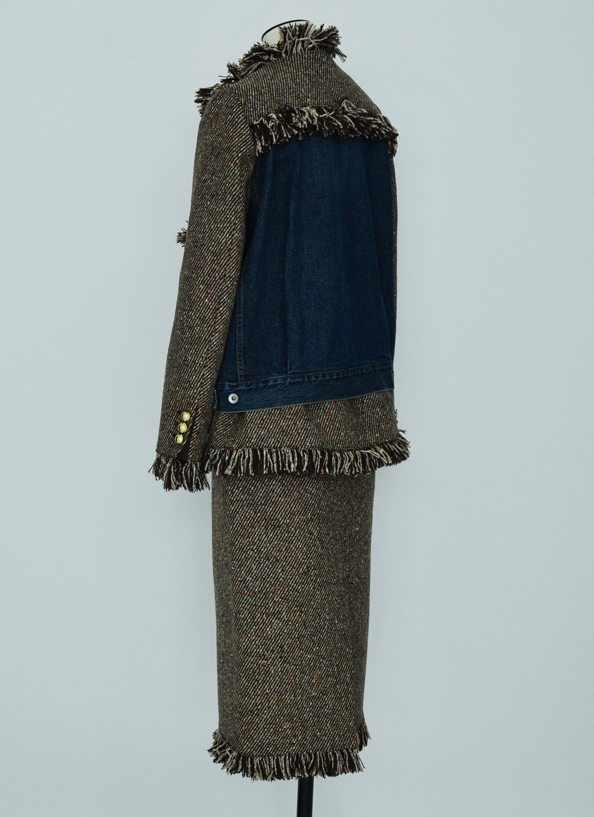 Nep Tweed x Denim Jacket