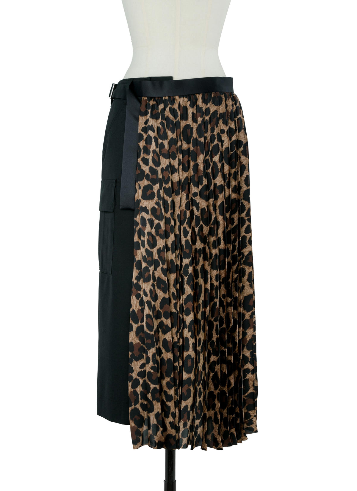 Leopard x Suiting Skirt