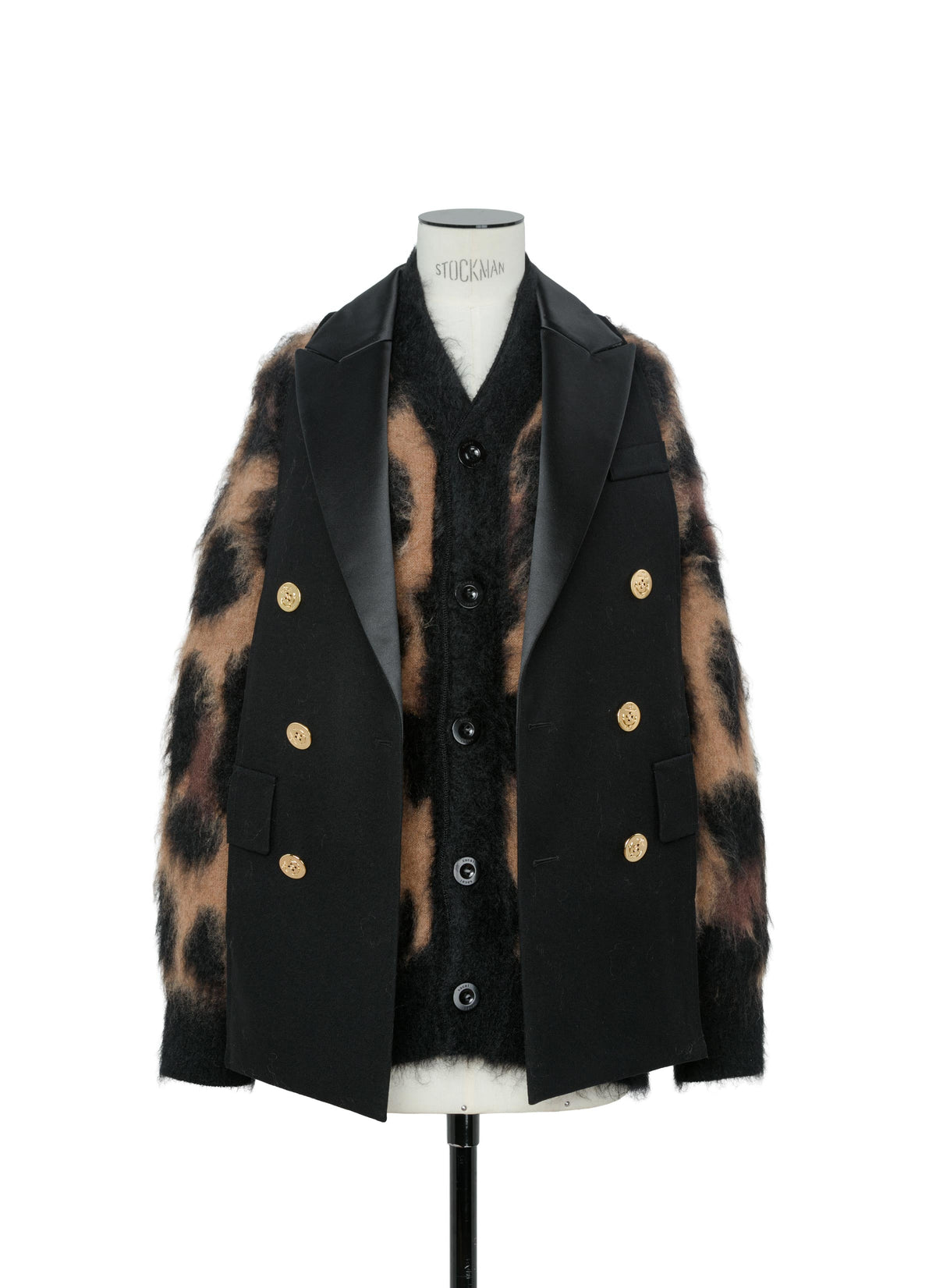 Leopard Mohair Knit Cardigan