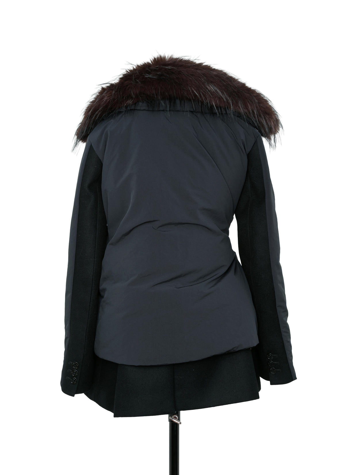 Wool Melton x Puffer Jacket