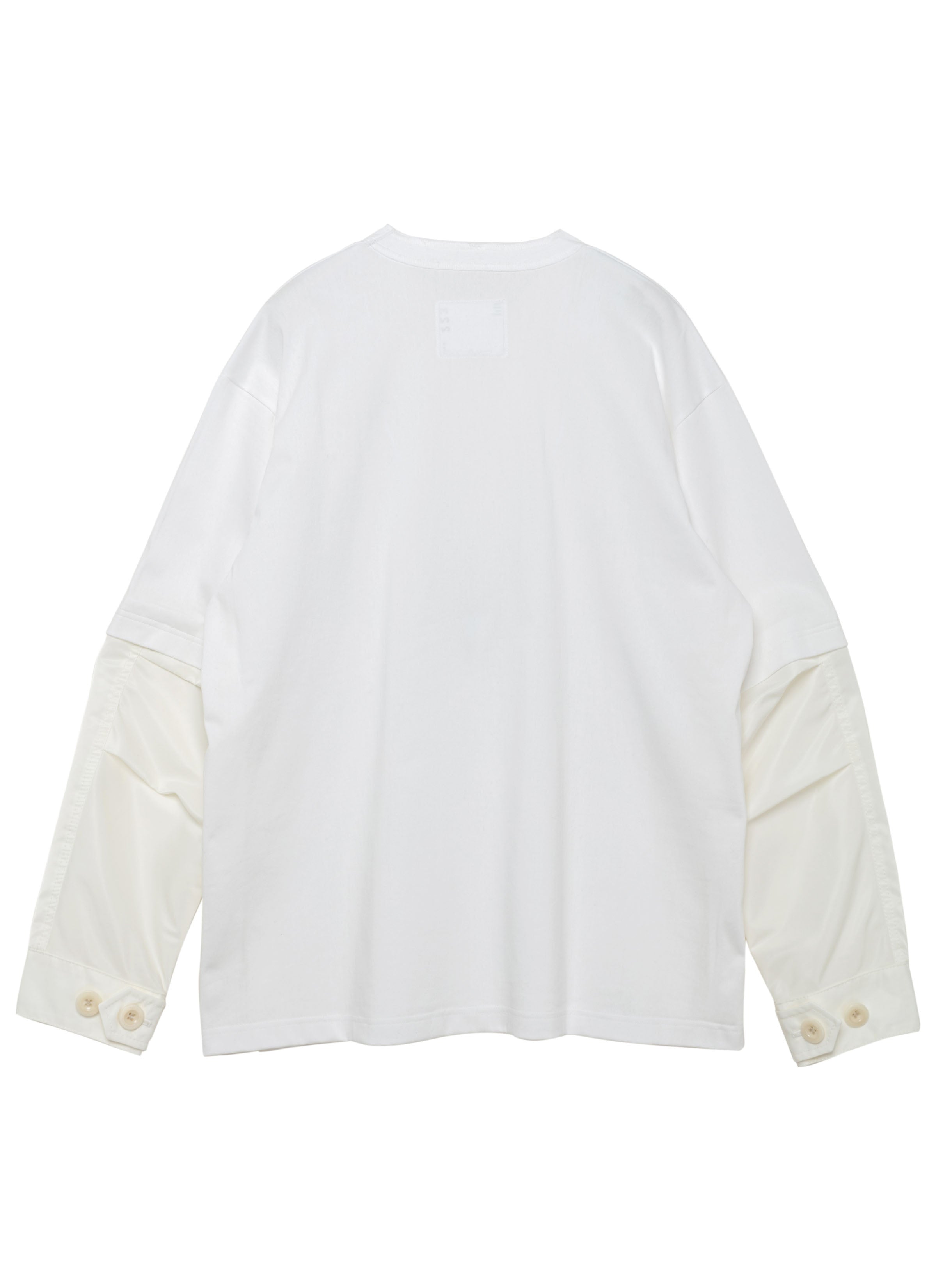 nylon-twill-x-cotton-jersey-l/s-t-shirt