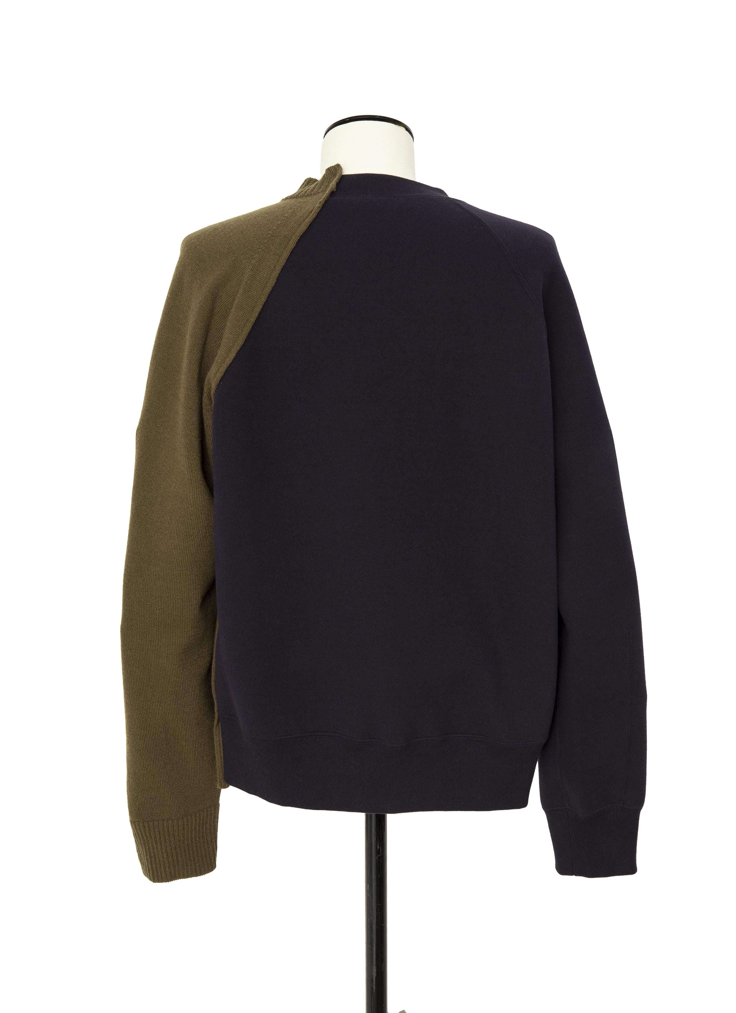Wool Knit x Sponge Sweat Blouson
