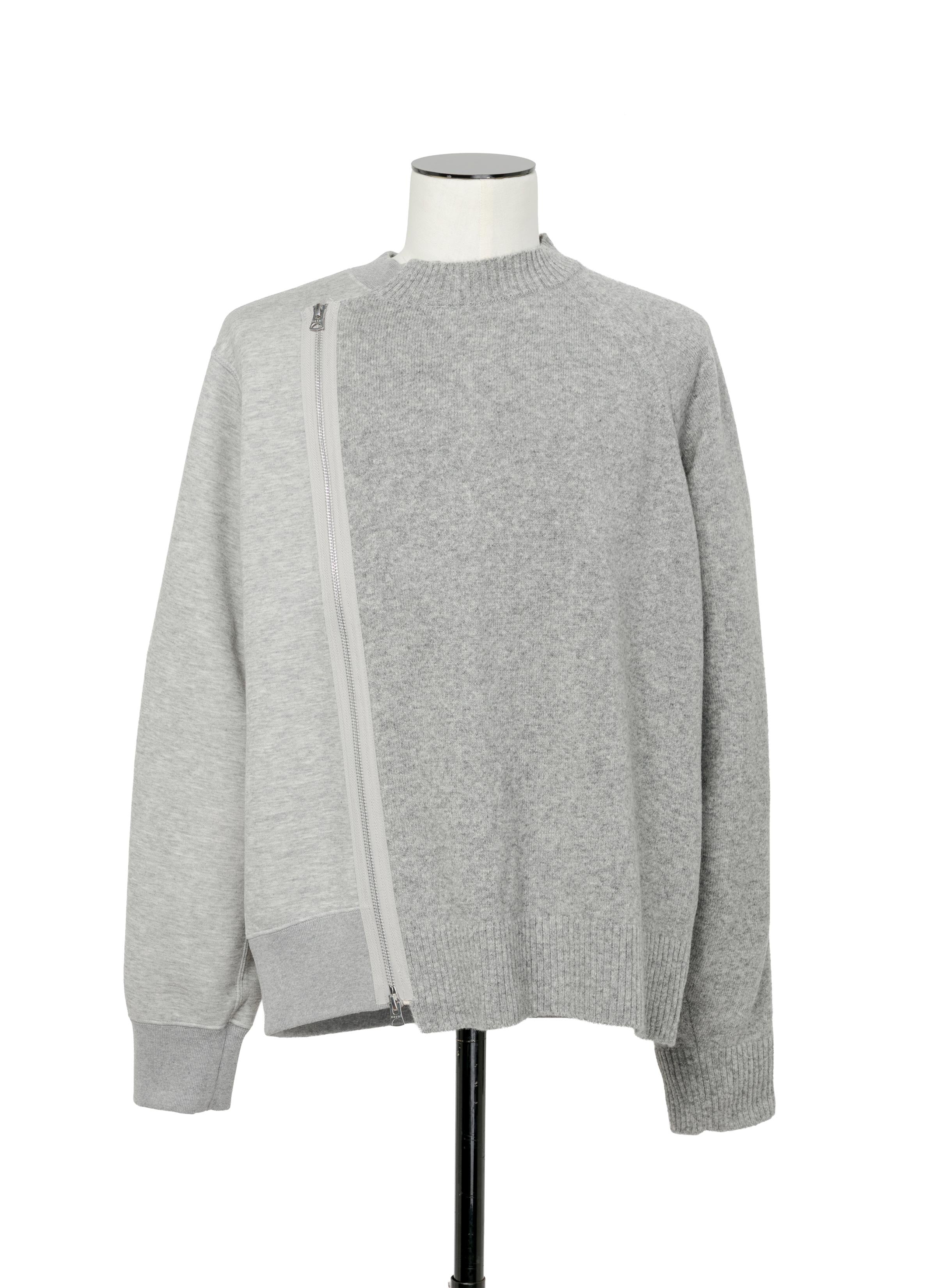 Wool Knit x Sponge Sweat Blouson