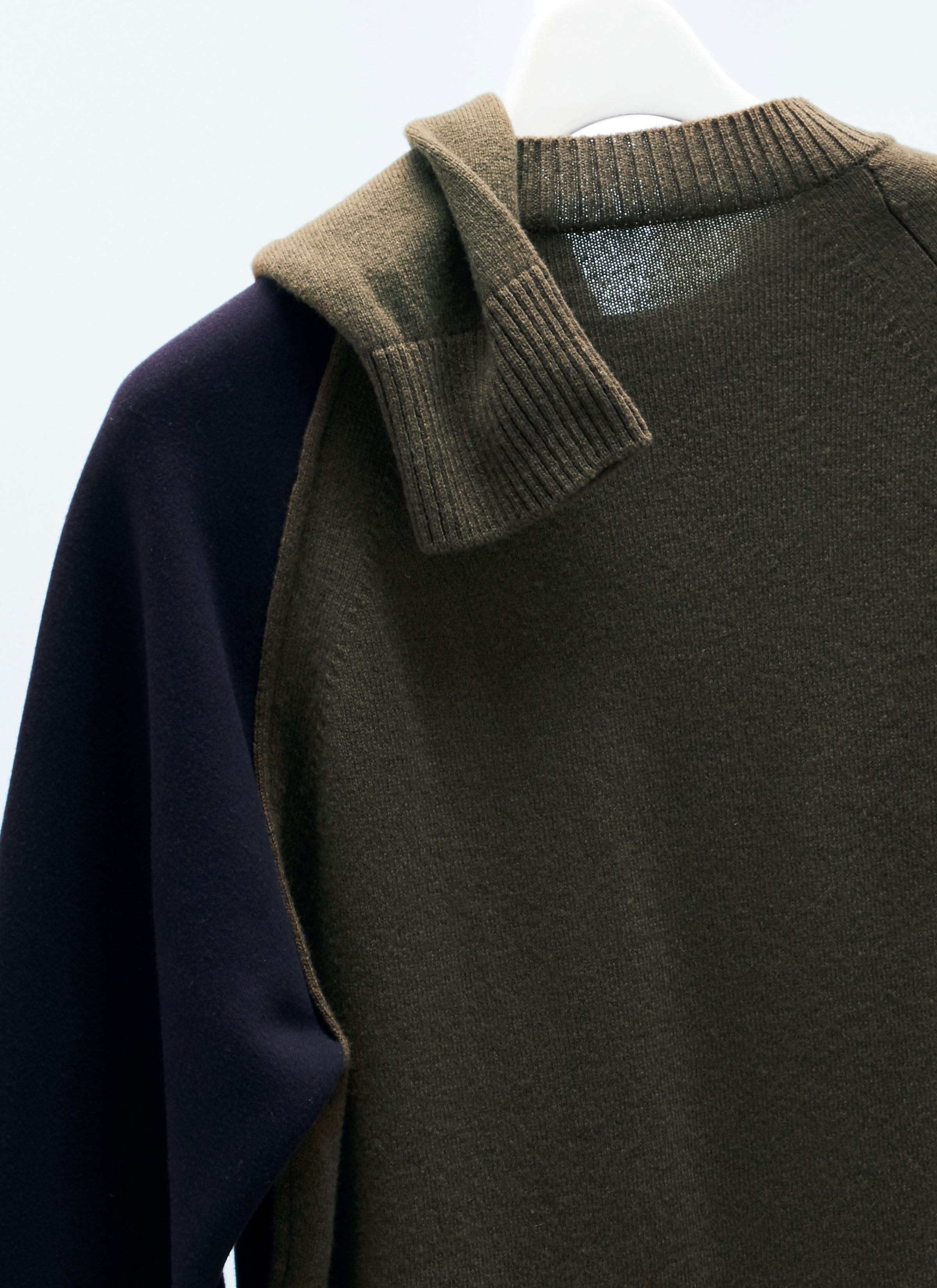 Wool Knit x Sponge Sweat Pullover